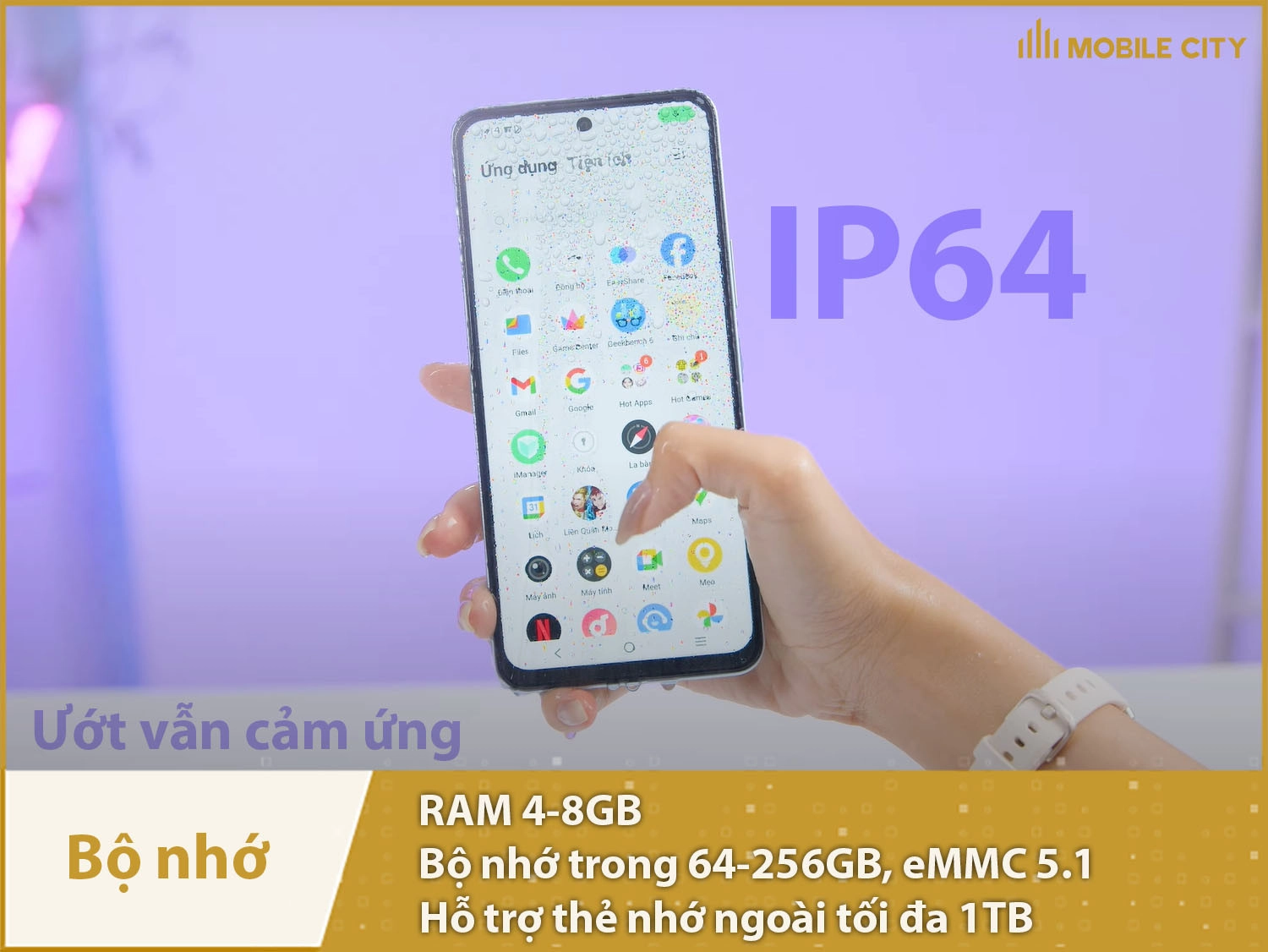 Vivo Y19s đi kèm RAM 4-8GB và bộ nhớ trong 64-256GB