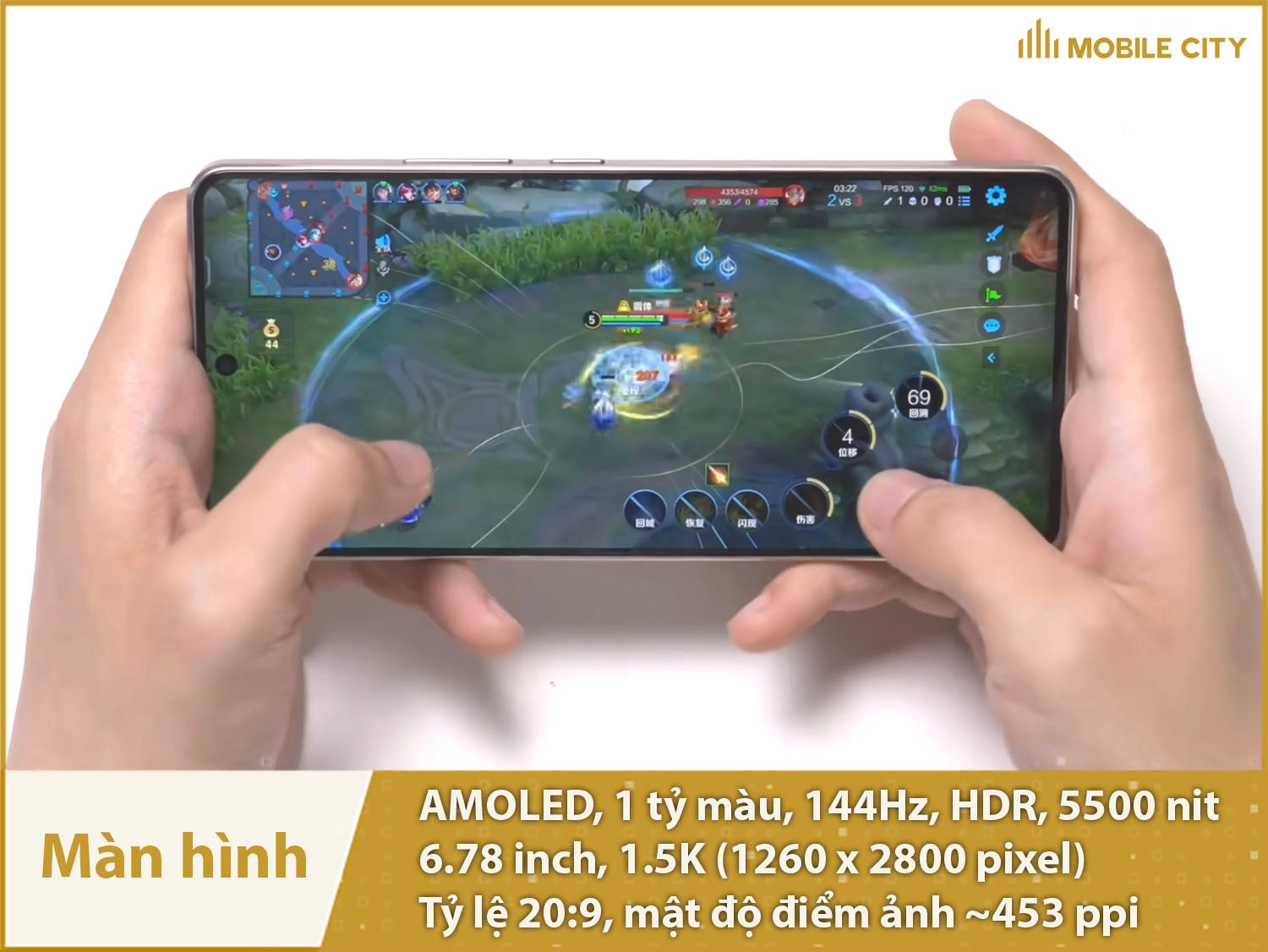 Màn hình AMOLED 144Hz