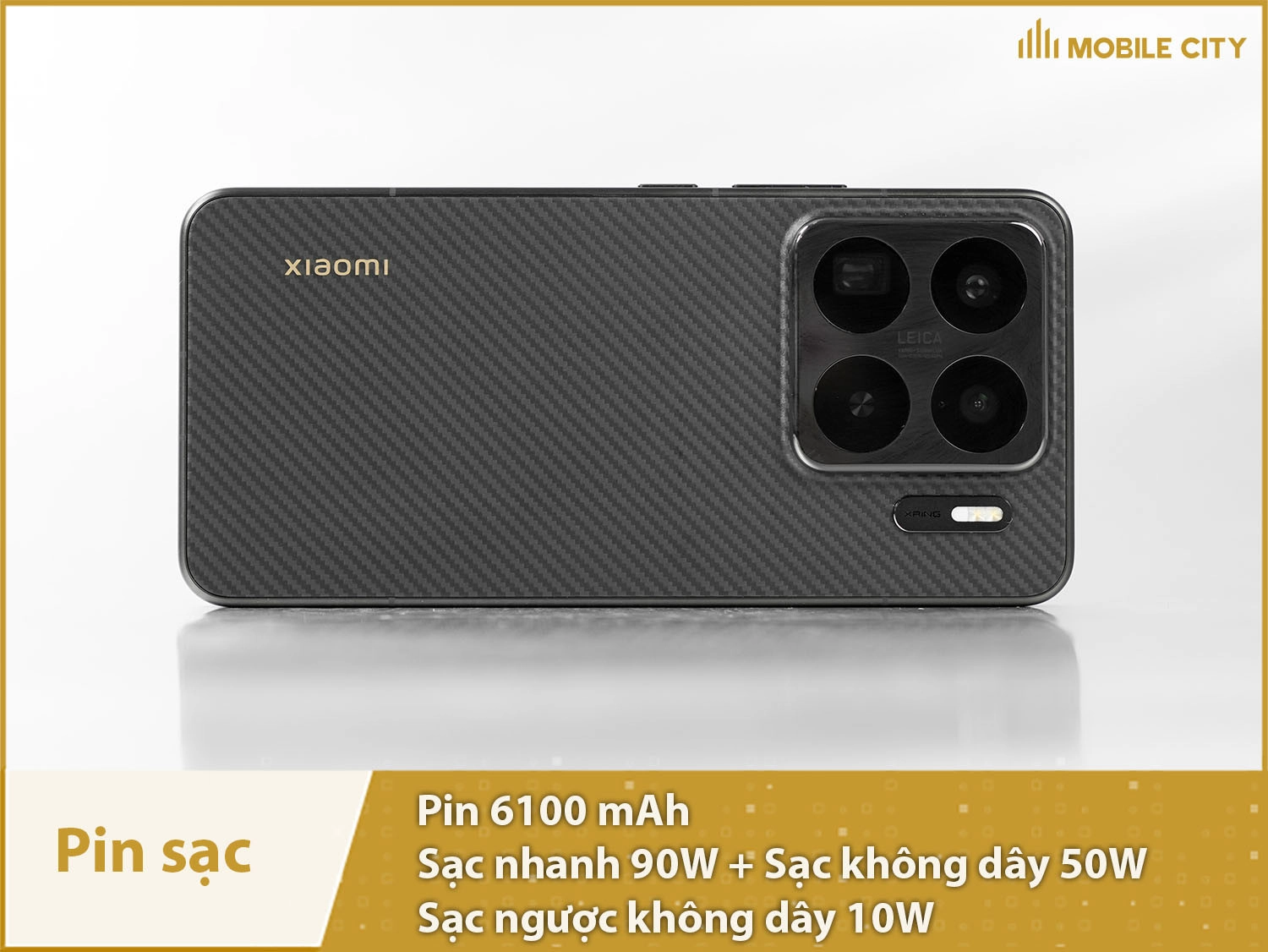 Pin khủng 6100mAh & Sạc nhanh 90W