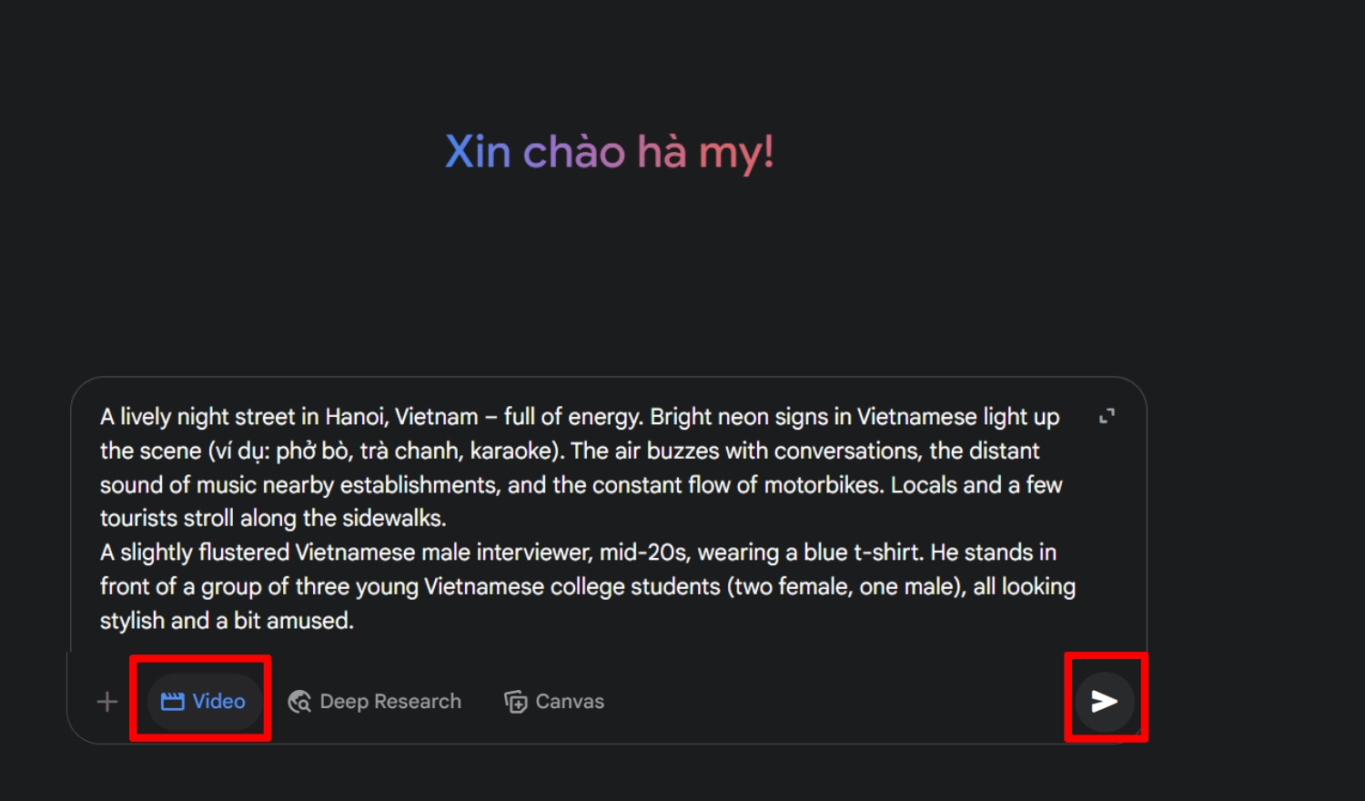 Hoàn tất tạo video
