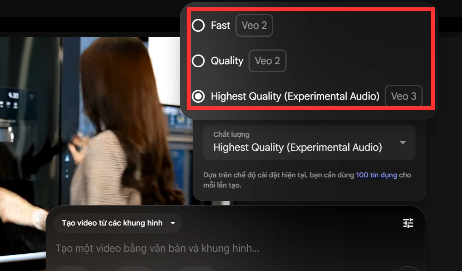 Tùy chọn chất lượng video