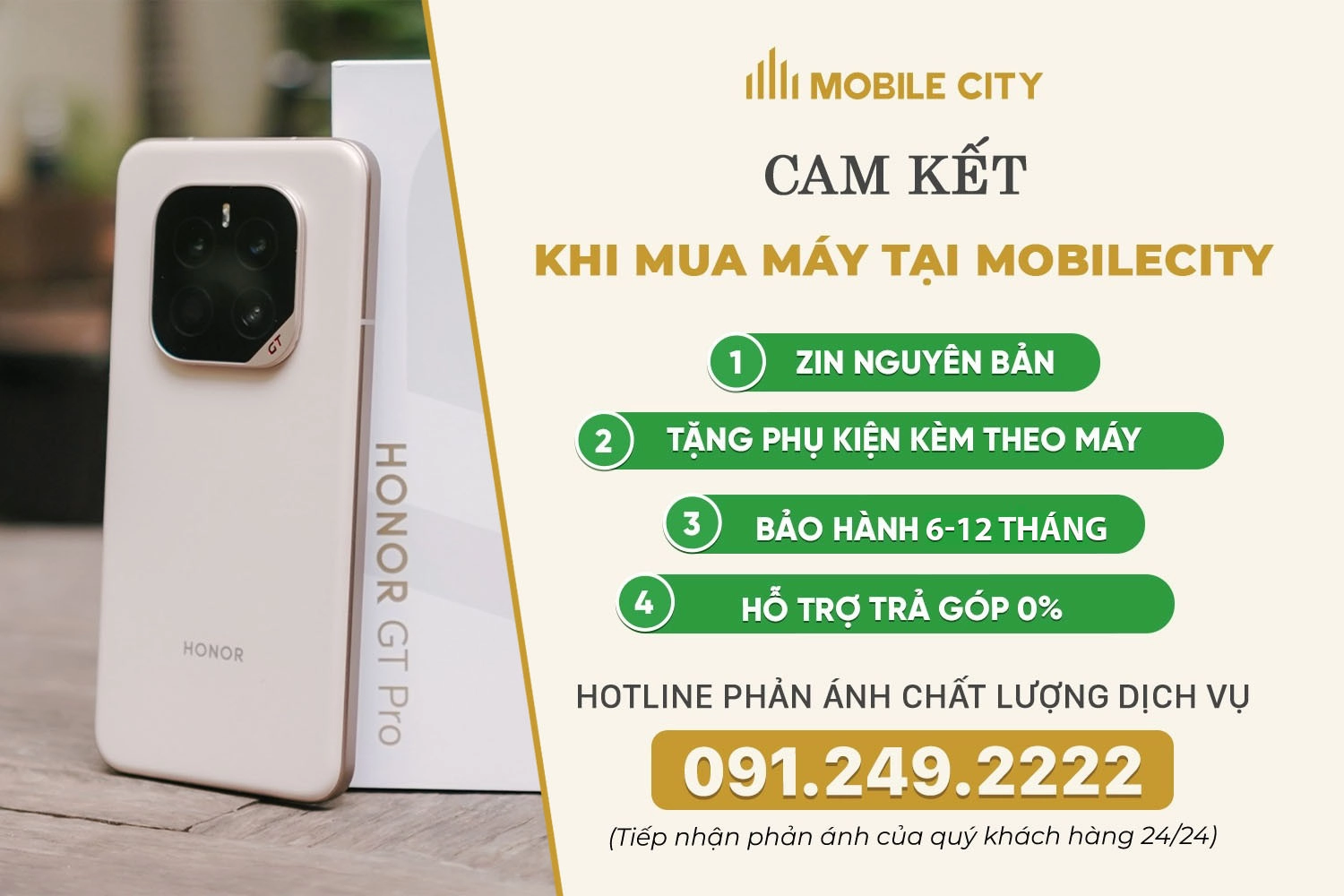 Cam kết mua máy tại MobileCity