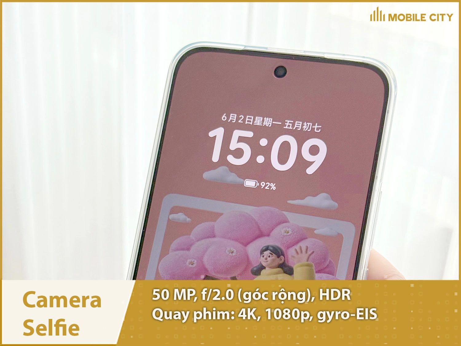 Camera Selfie 50MP & Quay video 4K