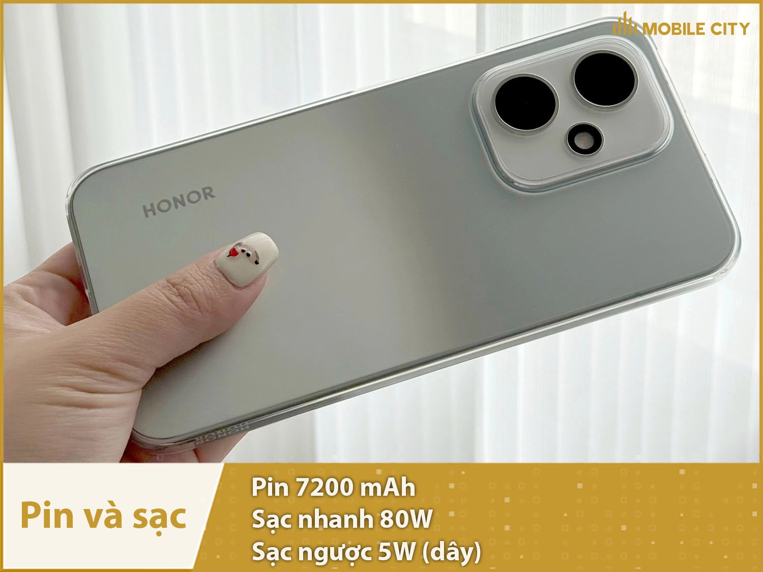 Pin lớn 7200mAh & Sạc siêu nhanh 80W