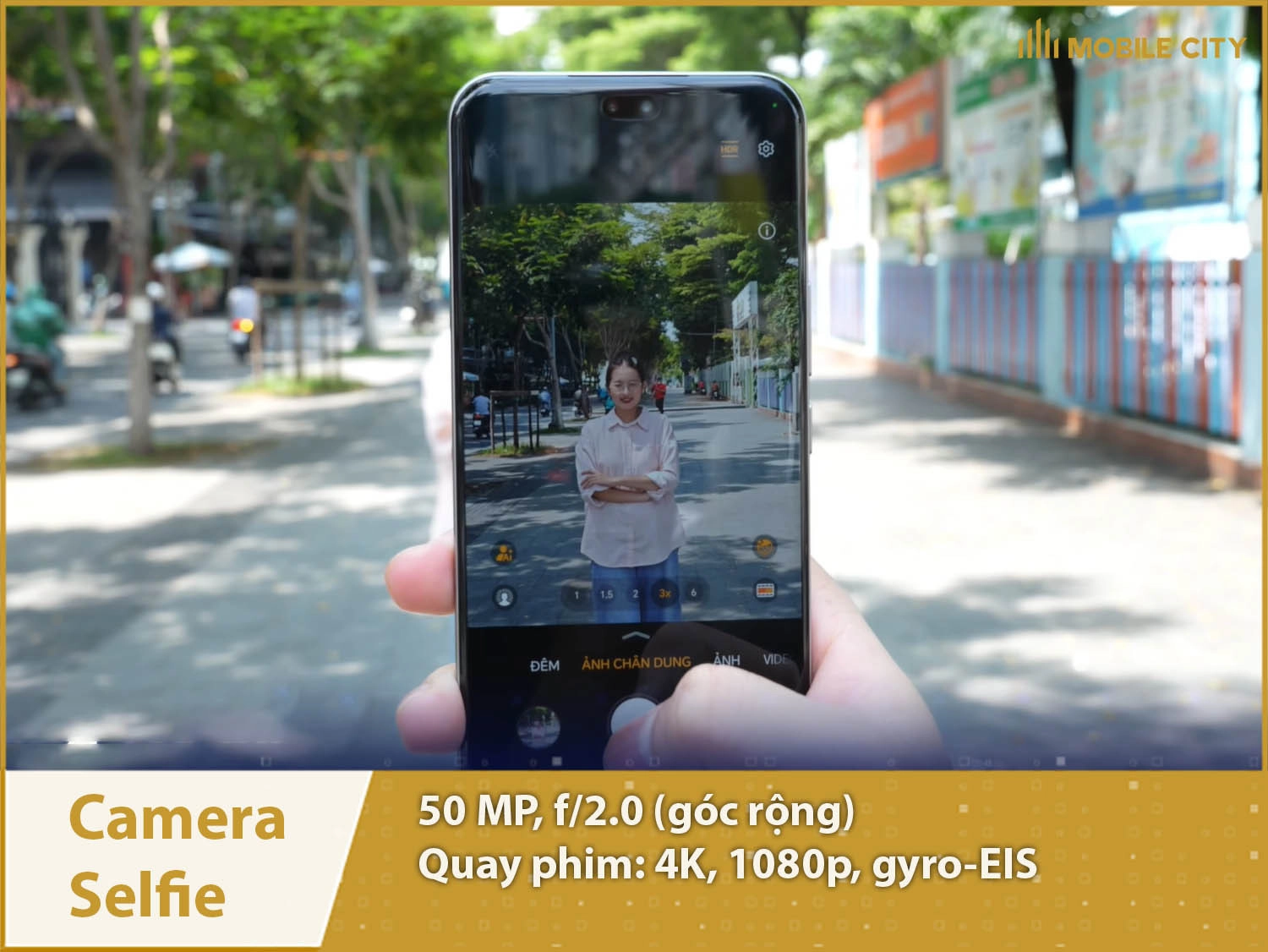 Camera selfie 50MP; Quay phim 4K