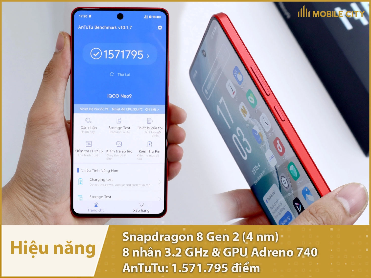 Hiệu năng mạnh mẽ với 1.571.795 điểm AnTuTu