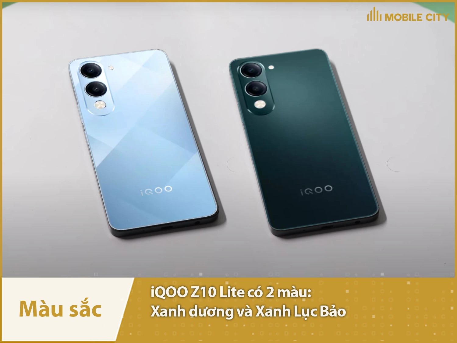 iQOO Z10 Lite có 2 lựa chọn màu