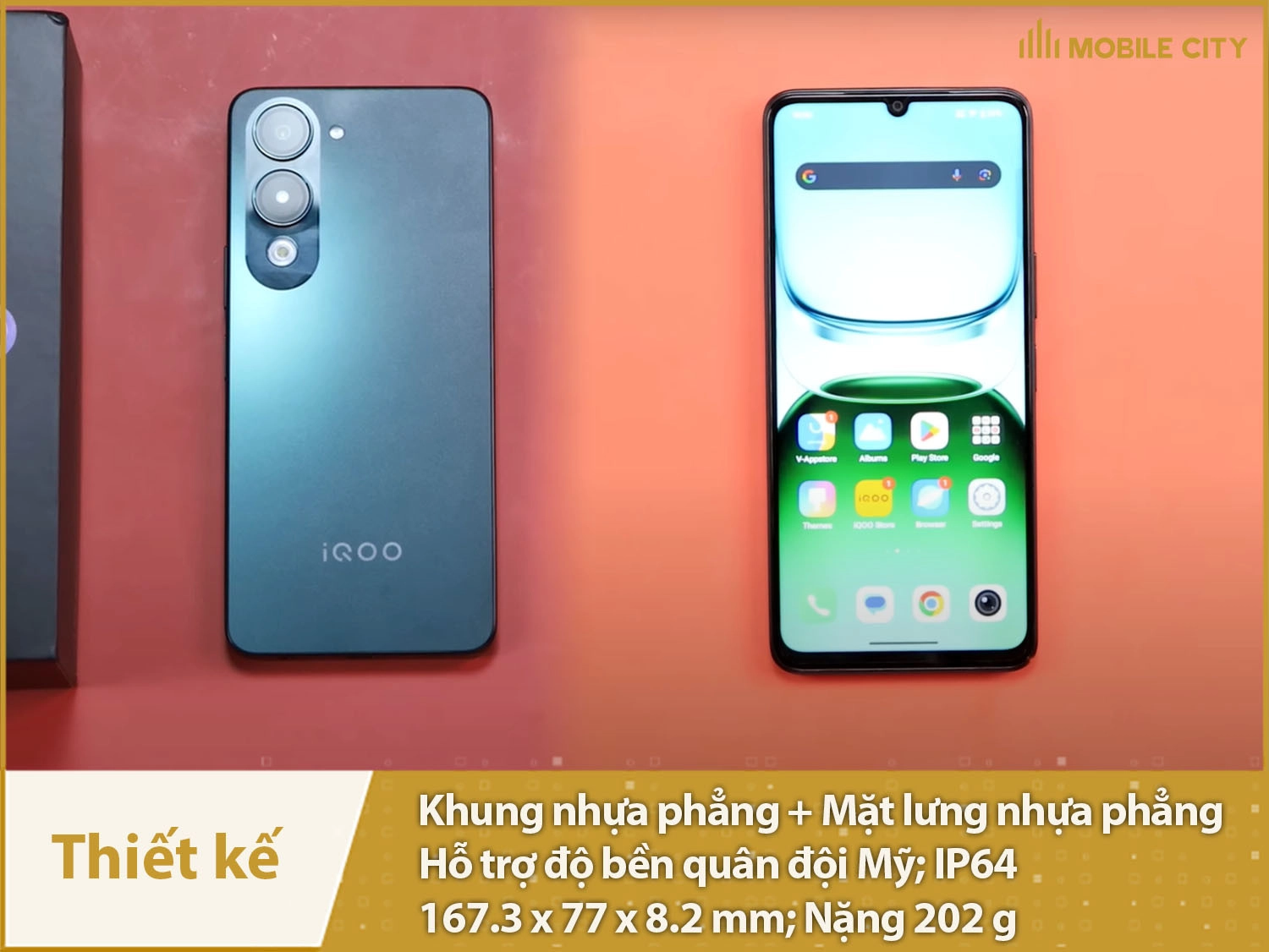 Thiết kế vuông vức, thanh thoát; Độ bền chuẩn quân đội có IP64