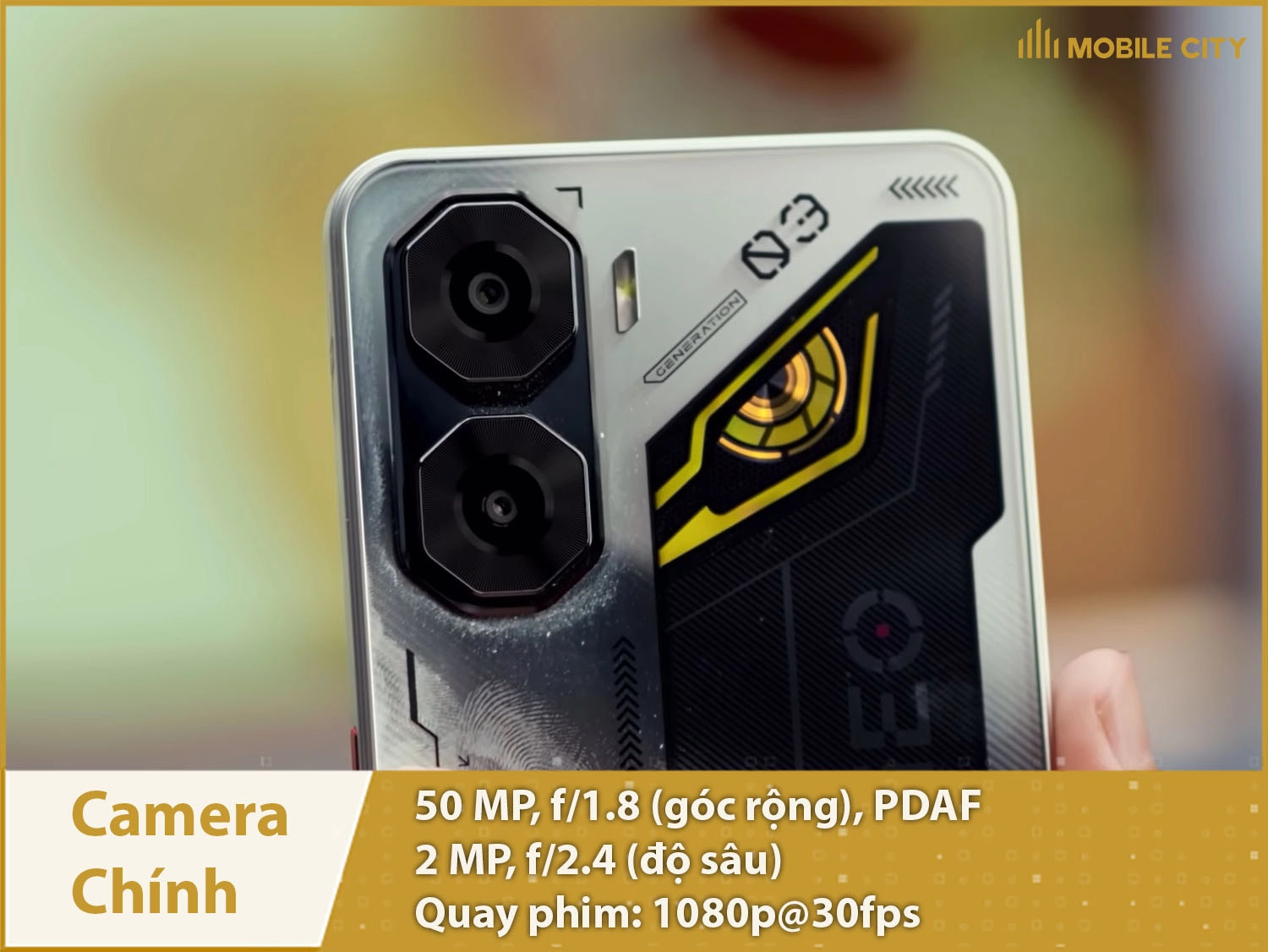 Camera 50MP & Quay phim sắc nét