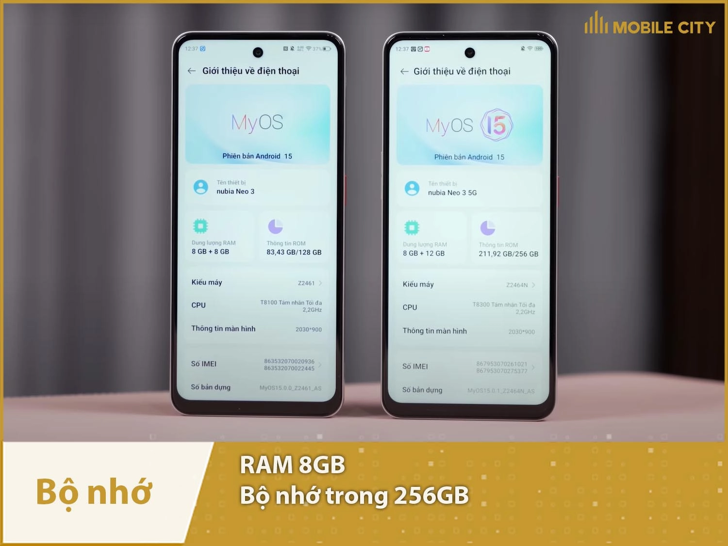 Nubia Neo 3 5G có RAM 8GB & Bộ nhớ trong 256GB