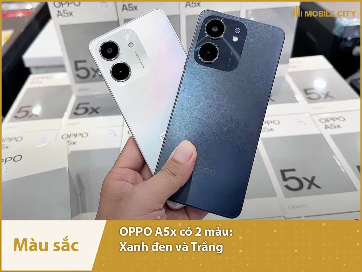 OPPO A5x cung cấp 2 màu sắc lựa chọn