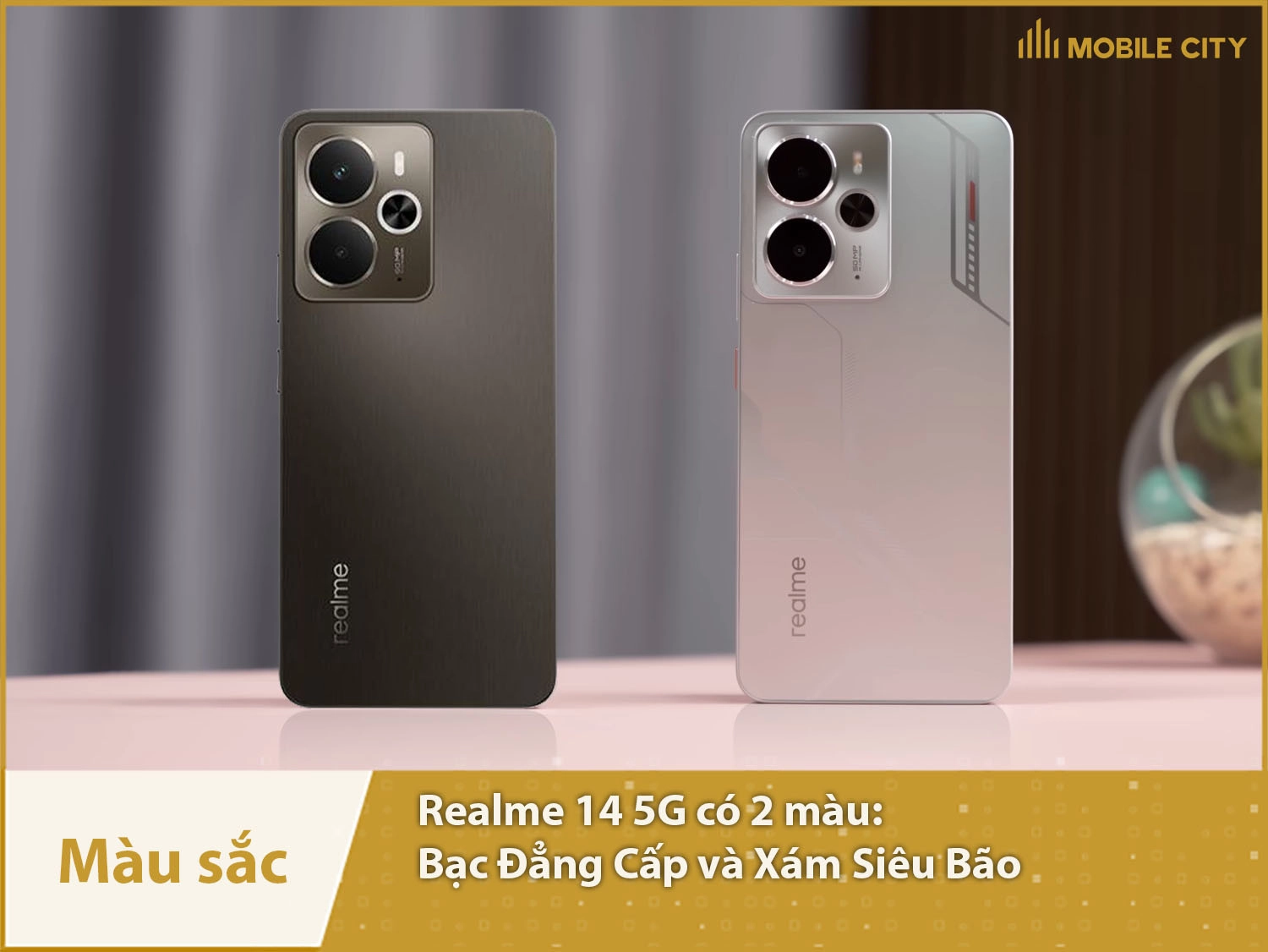 Realme 14 cung cấp 2 màu sắc