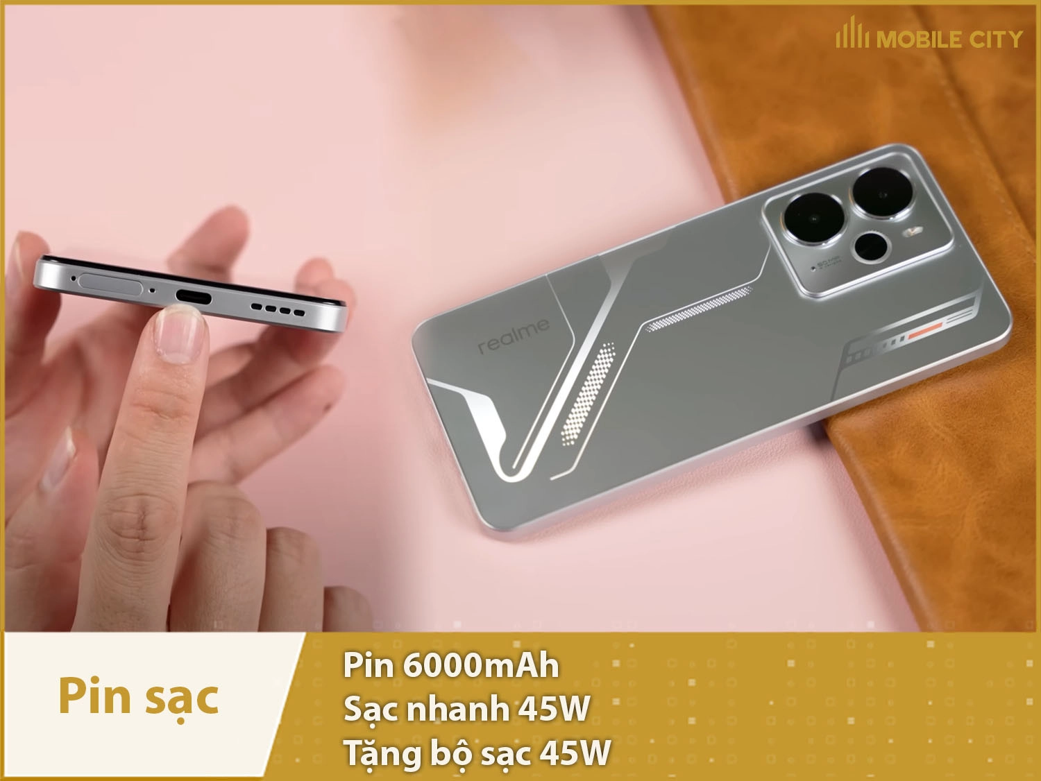 Pin khủng 6000mAh & Sạc nhanh 45W