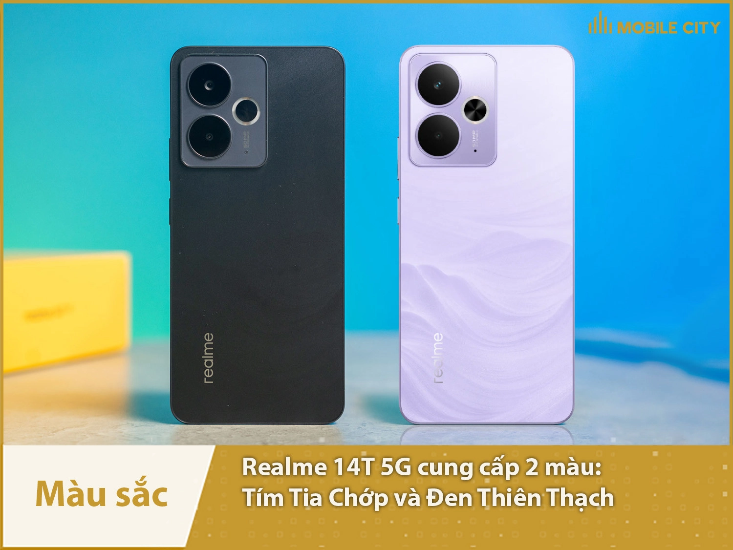 Realme 14T 5G có 2 màu sắc