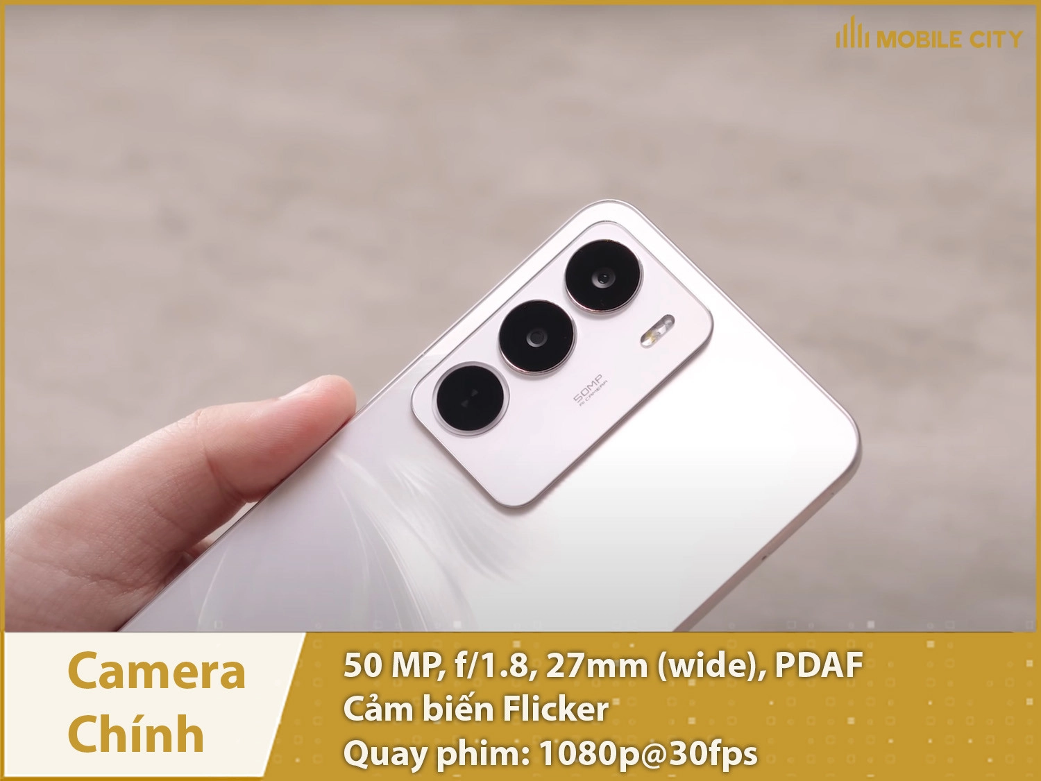 Camera 50MP sắc nét