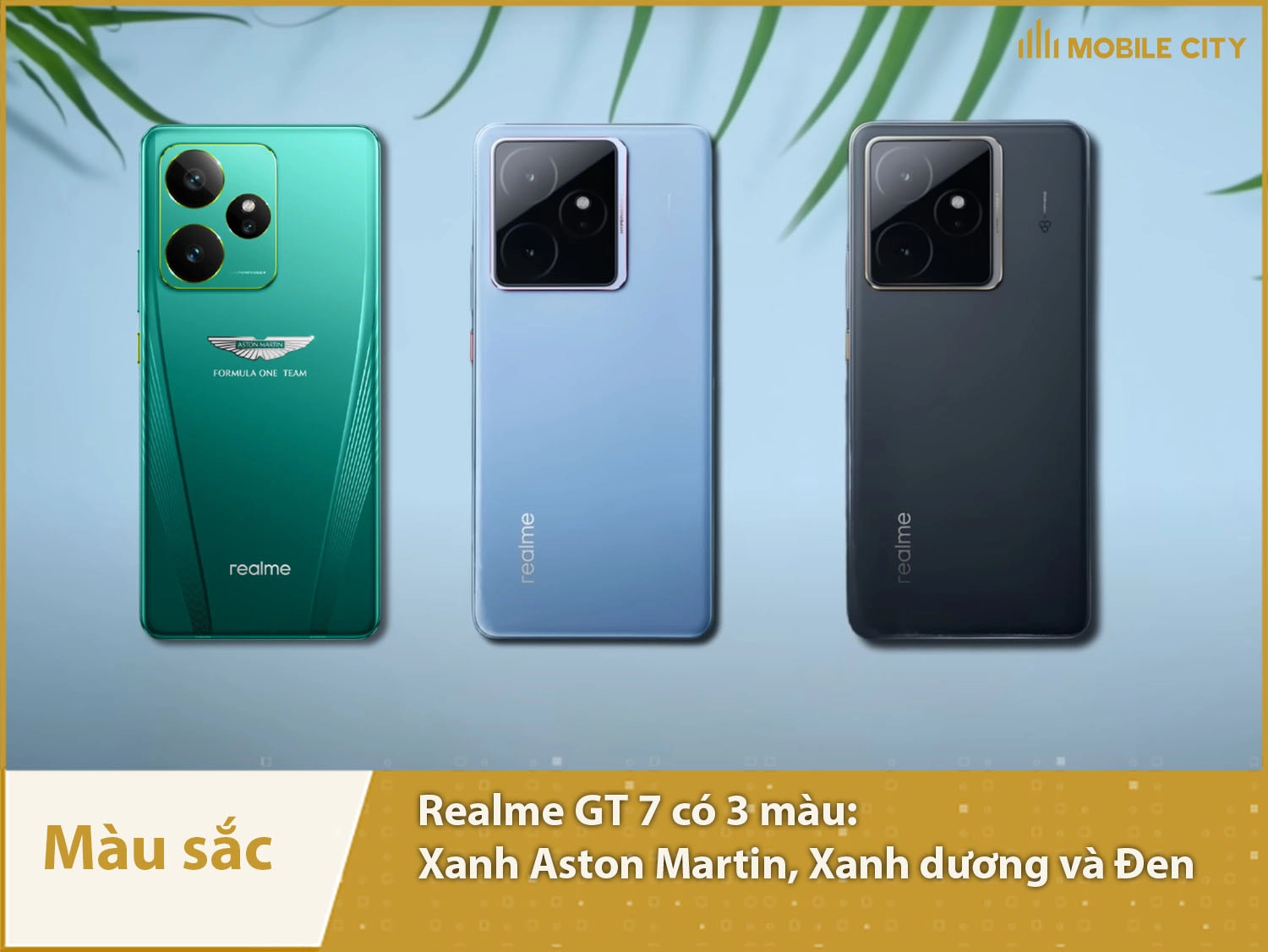 Realme GT 7 cung cấp 3 màu sắc lựa chọn