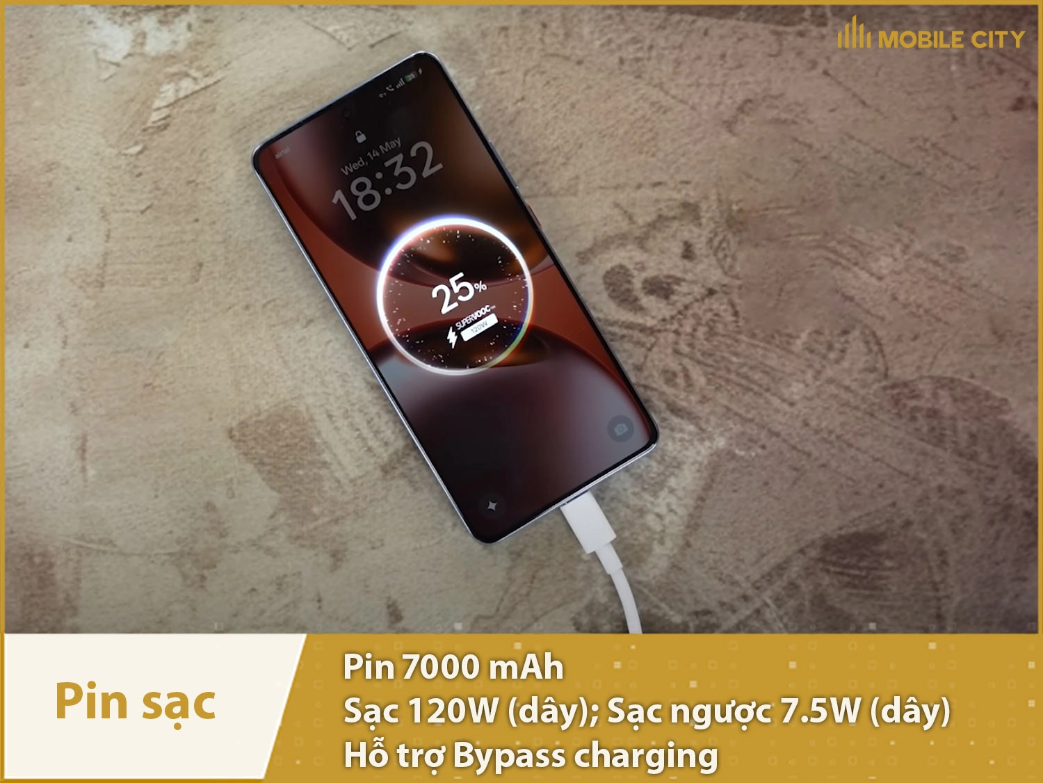 Pin 7000mAh cực khủng & Sạc siêu nhanh 120W