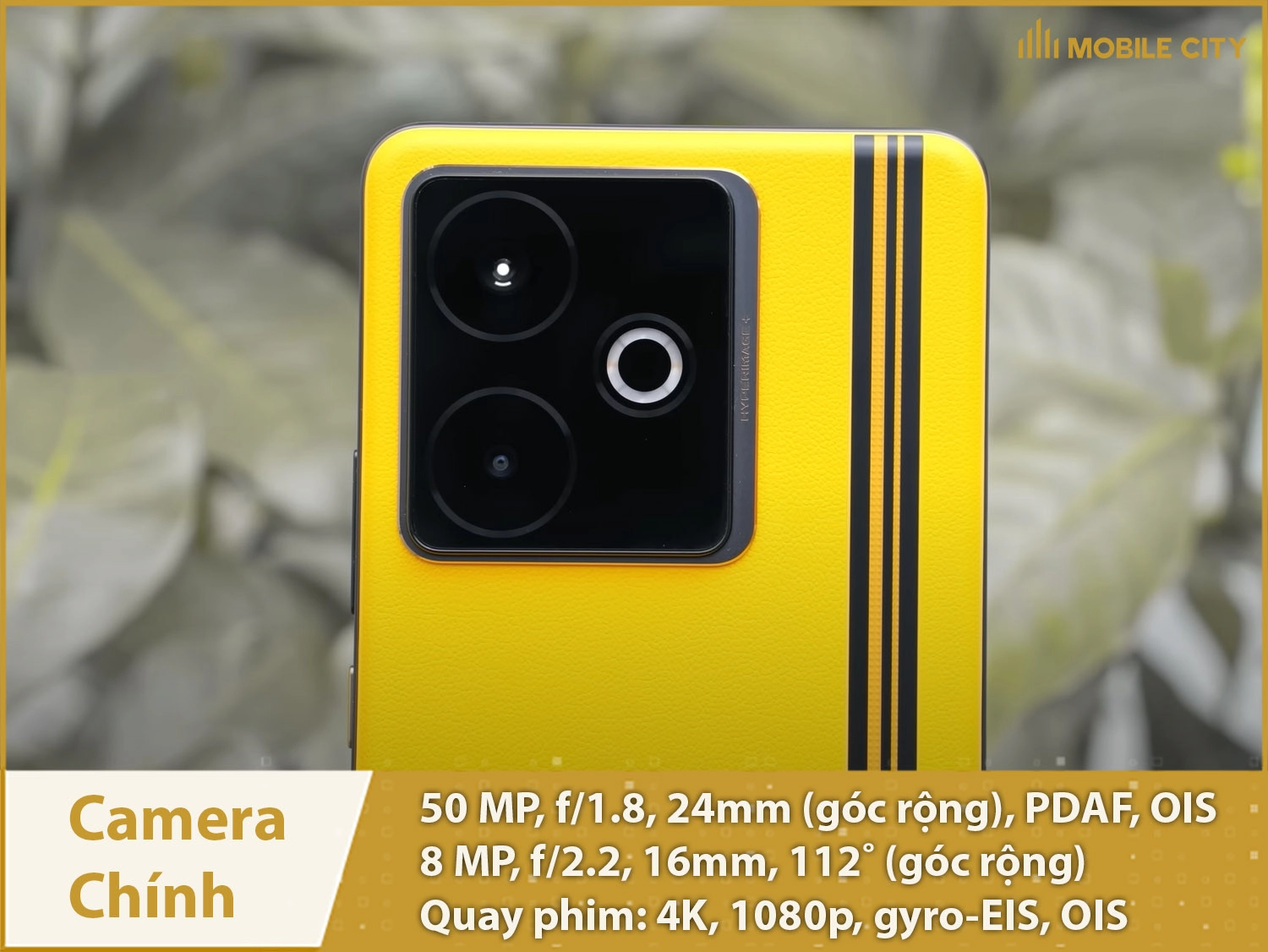 Camera chính 50MP; Quay phim 4K