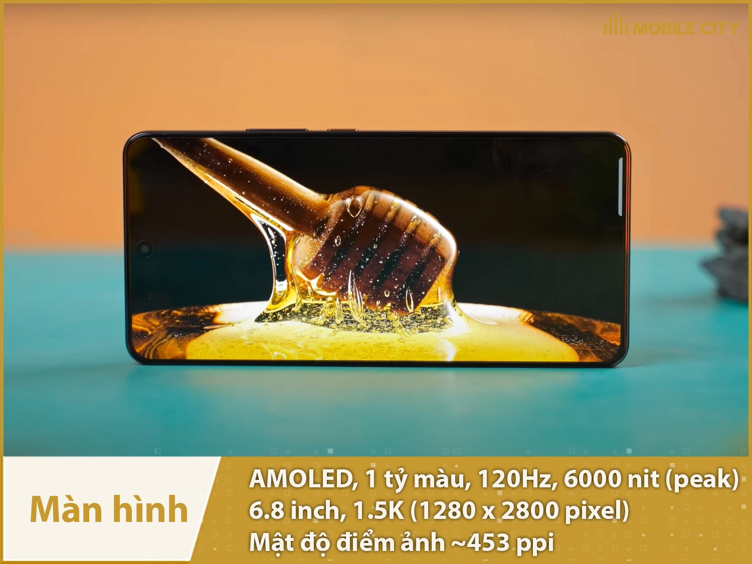Màn hình AMOLED 120Hz 1.5K