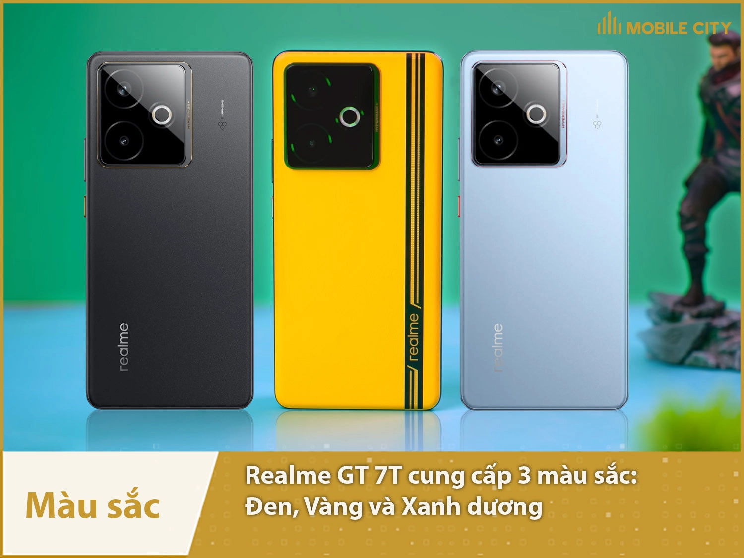 Realme GT 7T có 3 màu sắc