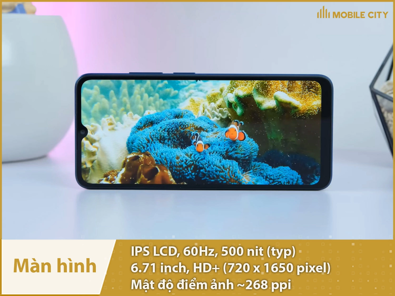 Màn hình IPS LCD 6,71 inch rộng rãi