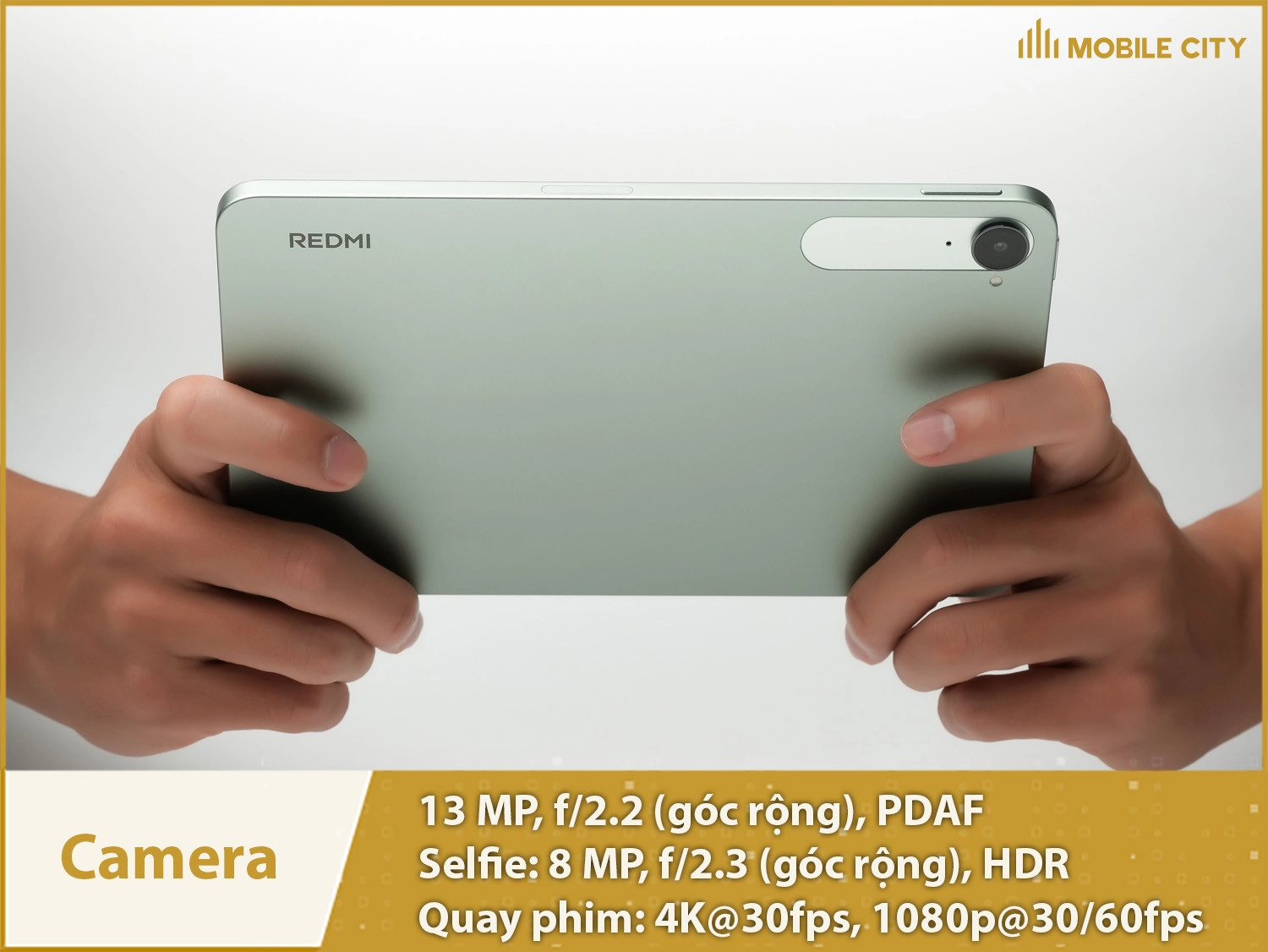Camera 13MP; Selfie 8MP & Hỗ trợ quay video 4K
