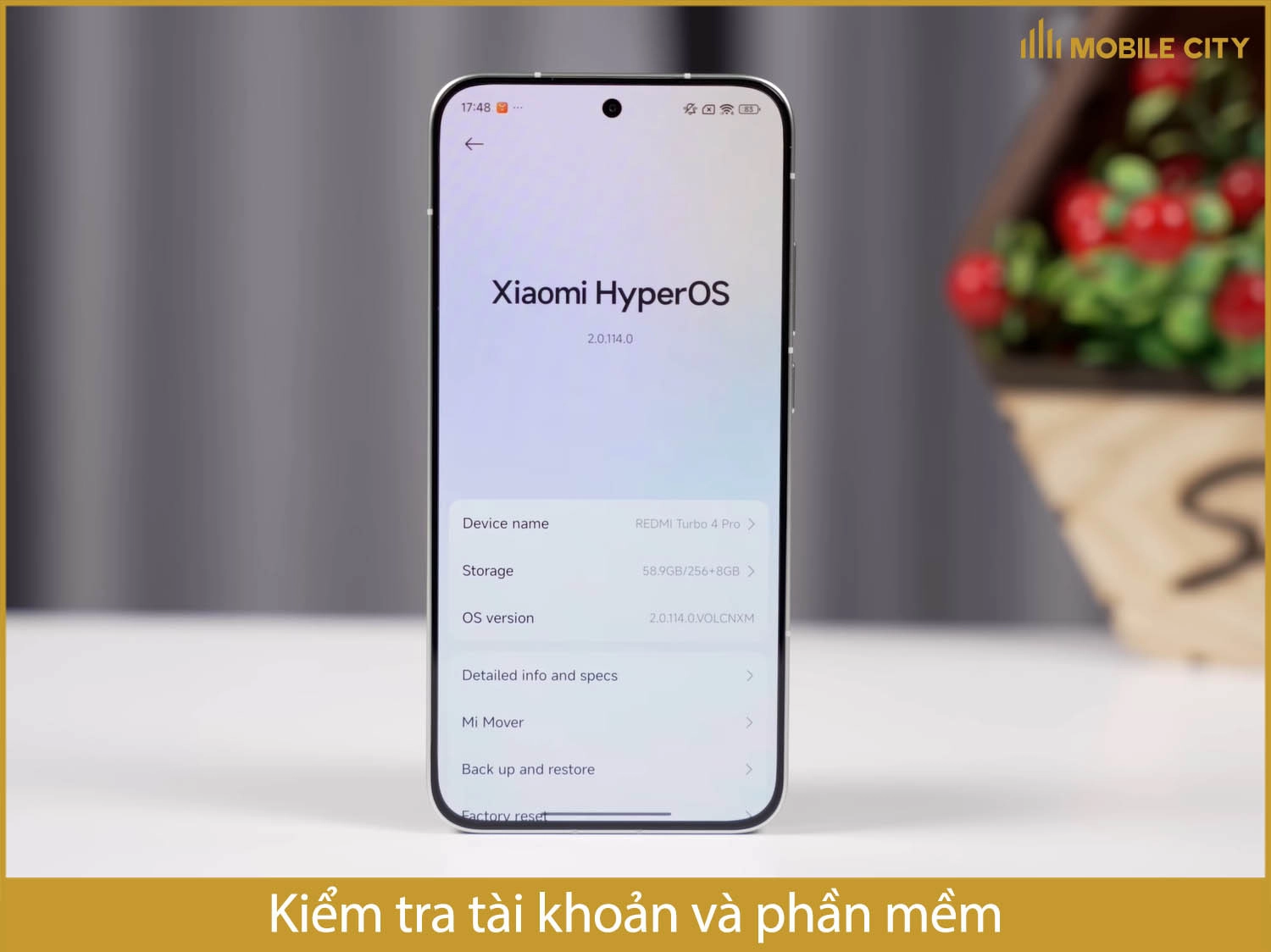Kiểm tra tài khoản và phần mềm