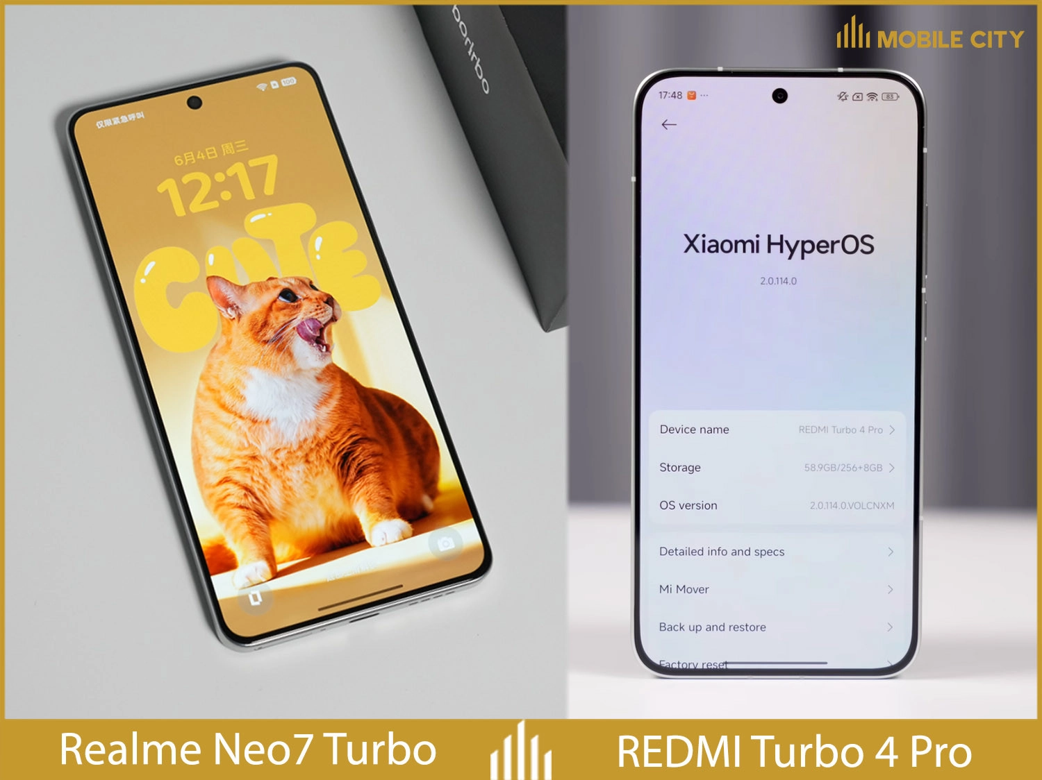 So sánh Realme Neo7 Turbo vs REDMI Turbo 4 Pro