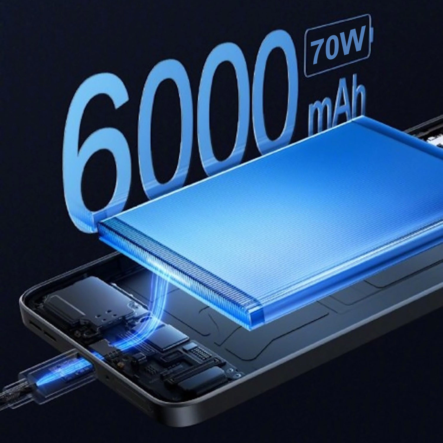 Tecno Pova 7 Pro pin 6000mAh; Sạc 70W