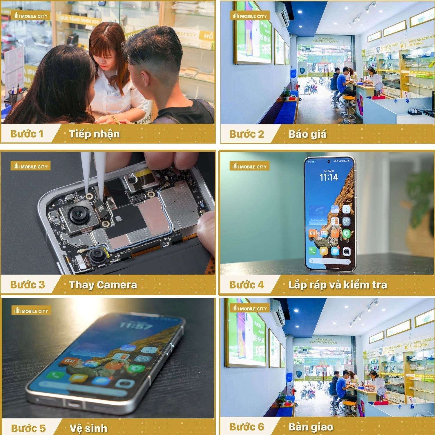 Thay Camera Xiaomi Redmi Turbo 4 Pro, quy trình