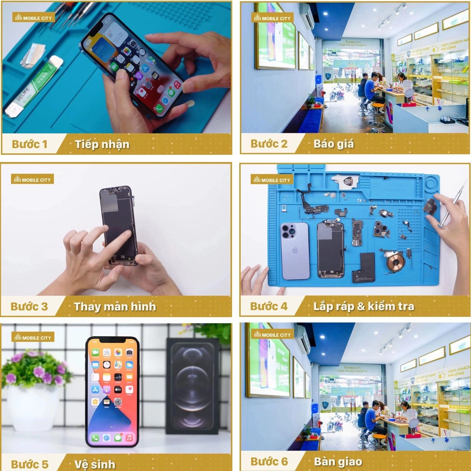 Thay màn hình Pisen iPhone 13 mini, quy trình thay màn hình chuẩn xác nhất