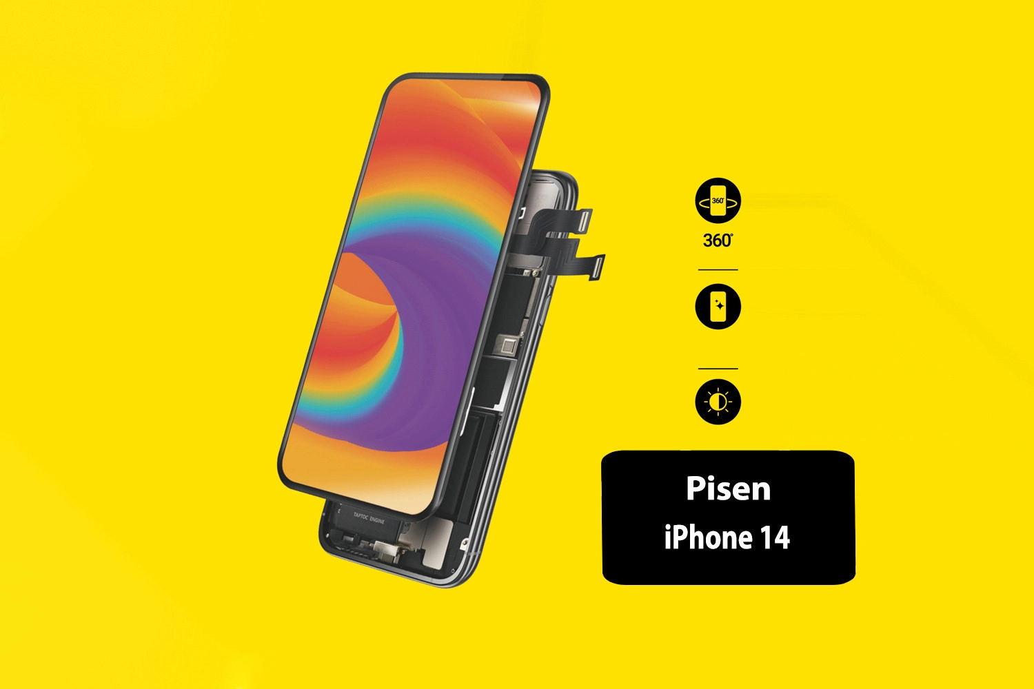 Thay màn hình Pisen iPhone 14, màn hình Pisen
