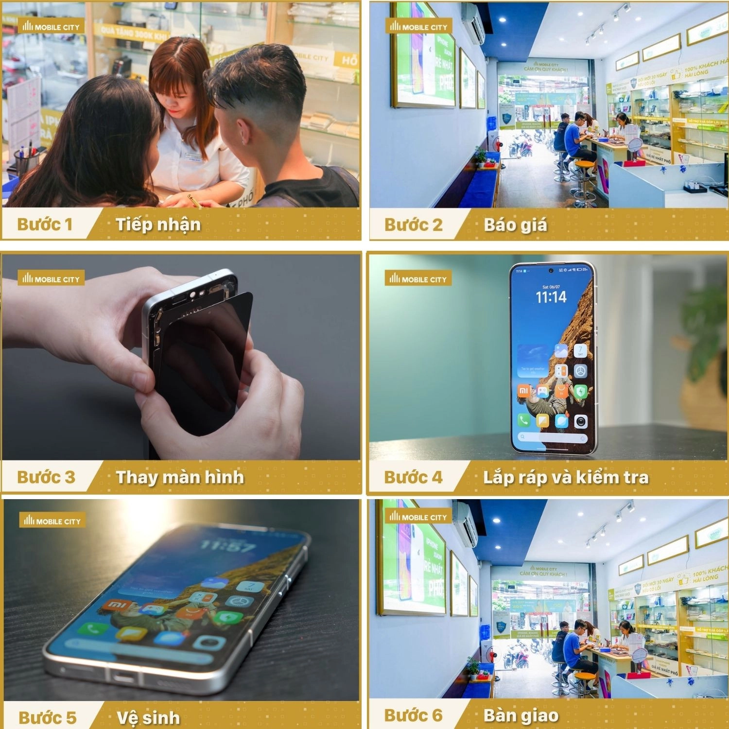 Thay màn hình Xiaomi Redmi Turbo 4, quy trình