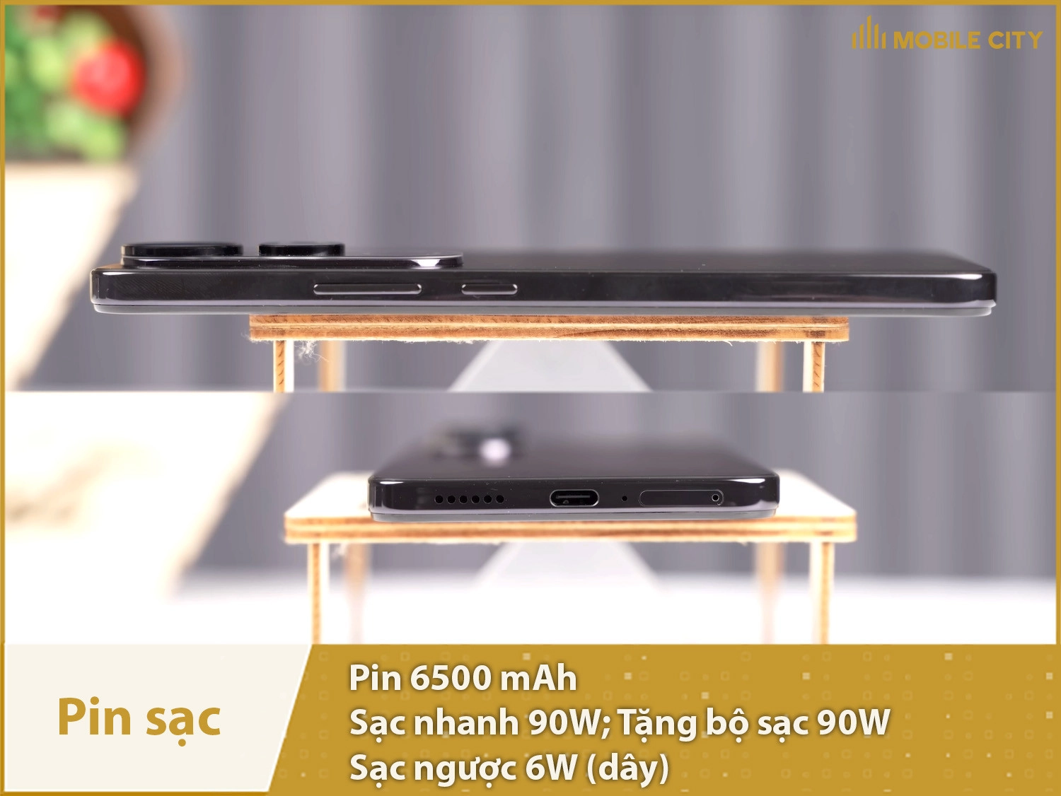 Pin siêu khủng 6500mAh & Sạc cực nhanh 90W