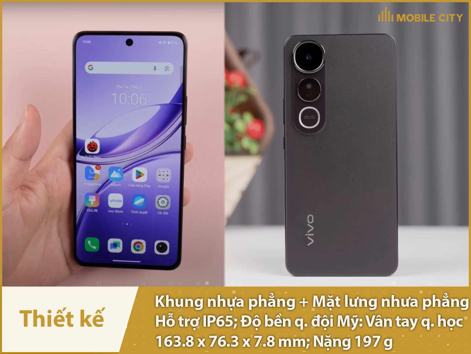 Thiết kế vuông vức, thanh thoát và siêu bền 