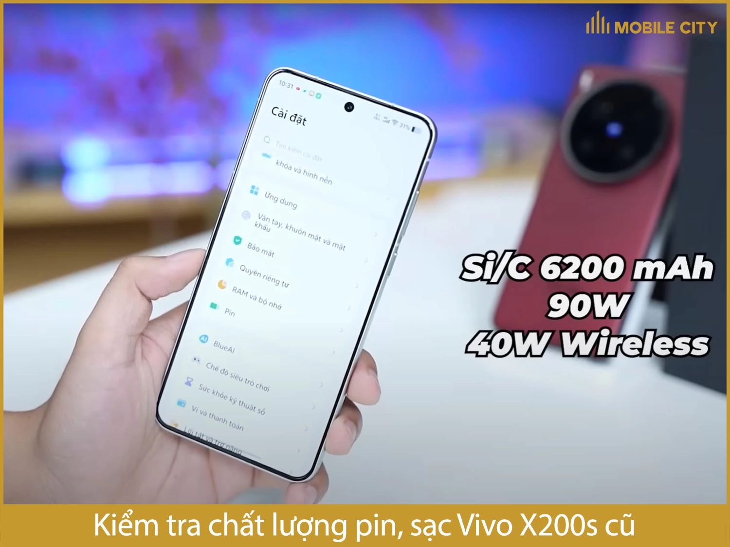 Kiểm tra pin và sạc