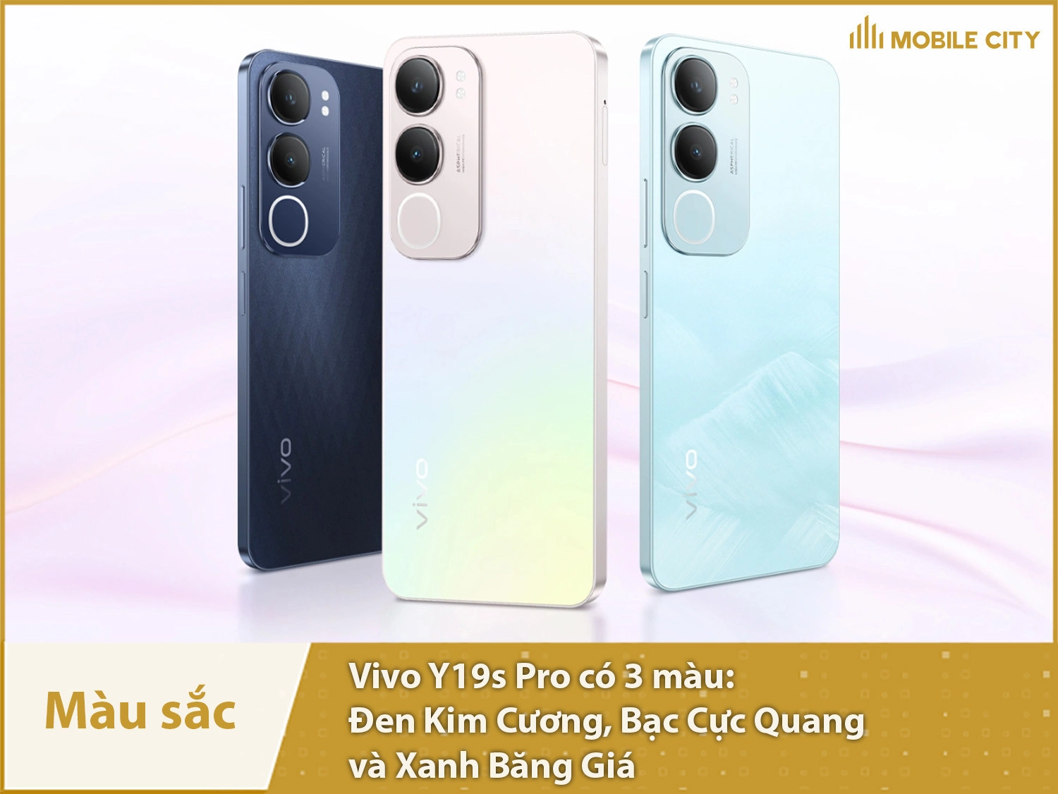 Vivo Y19s Pro có 3 màu sắc