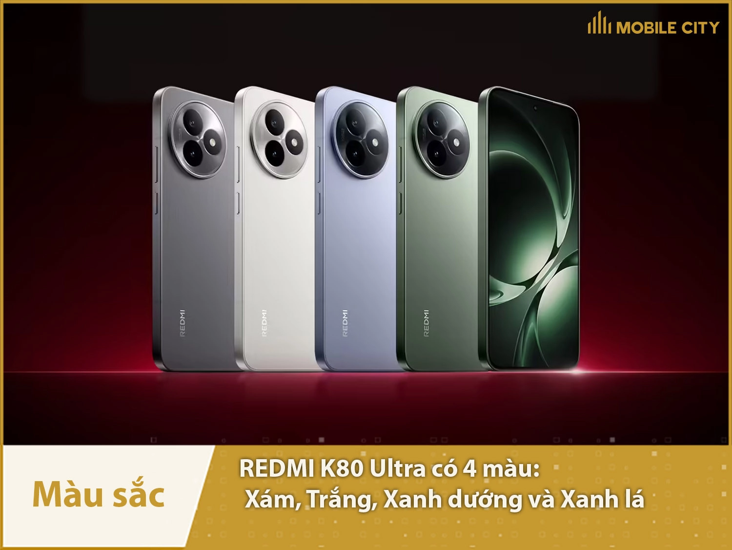 REDMI K80 Ultra có 4 màu sắc