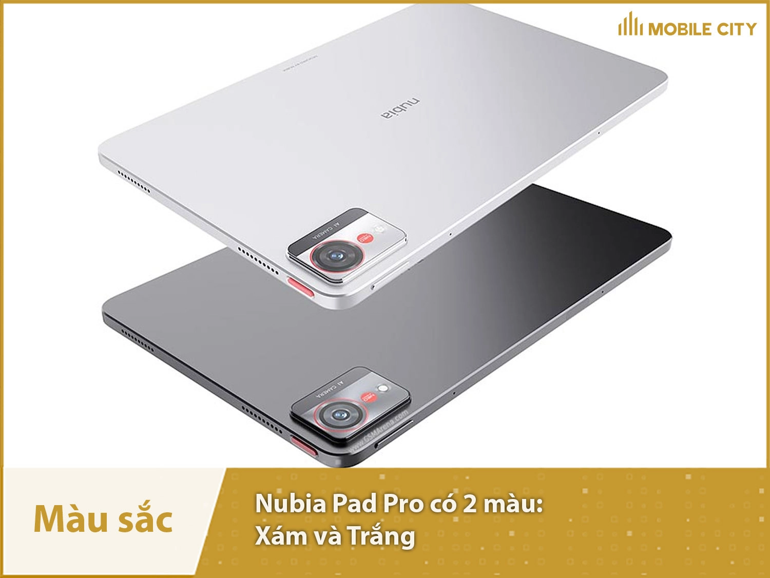 Nubia Pad Pro cung cấp 2 lựa chọn màu sắc