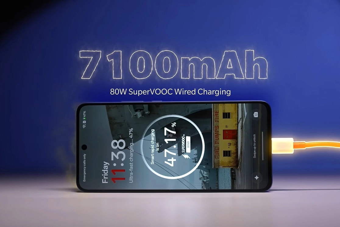 Pin 7.100mAh, sạc 80W
