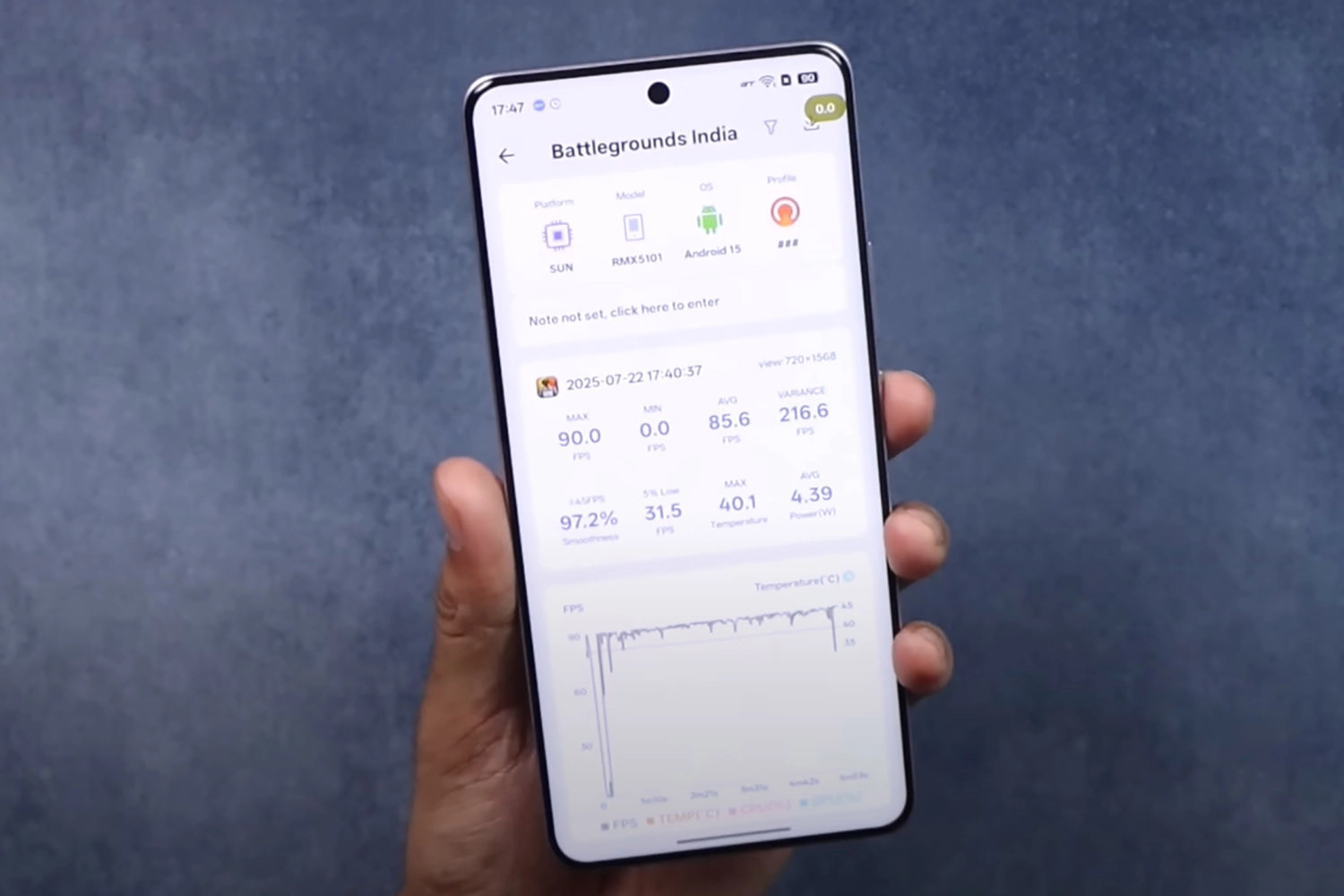 Test game Realme 15 Pro