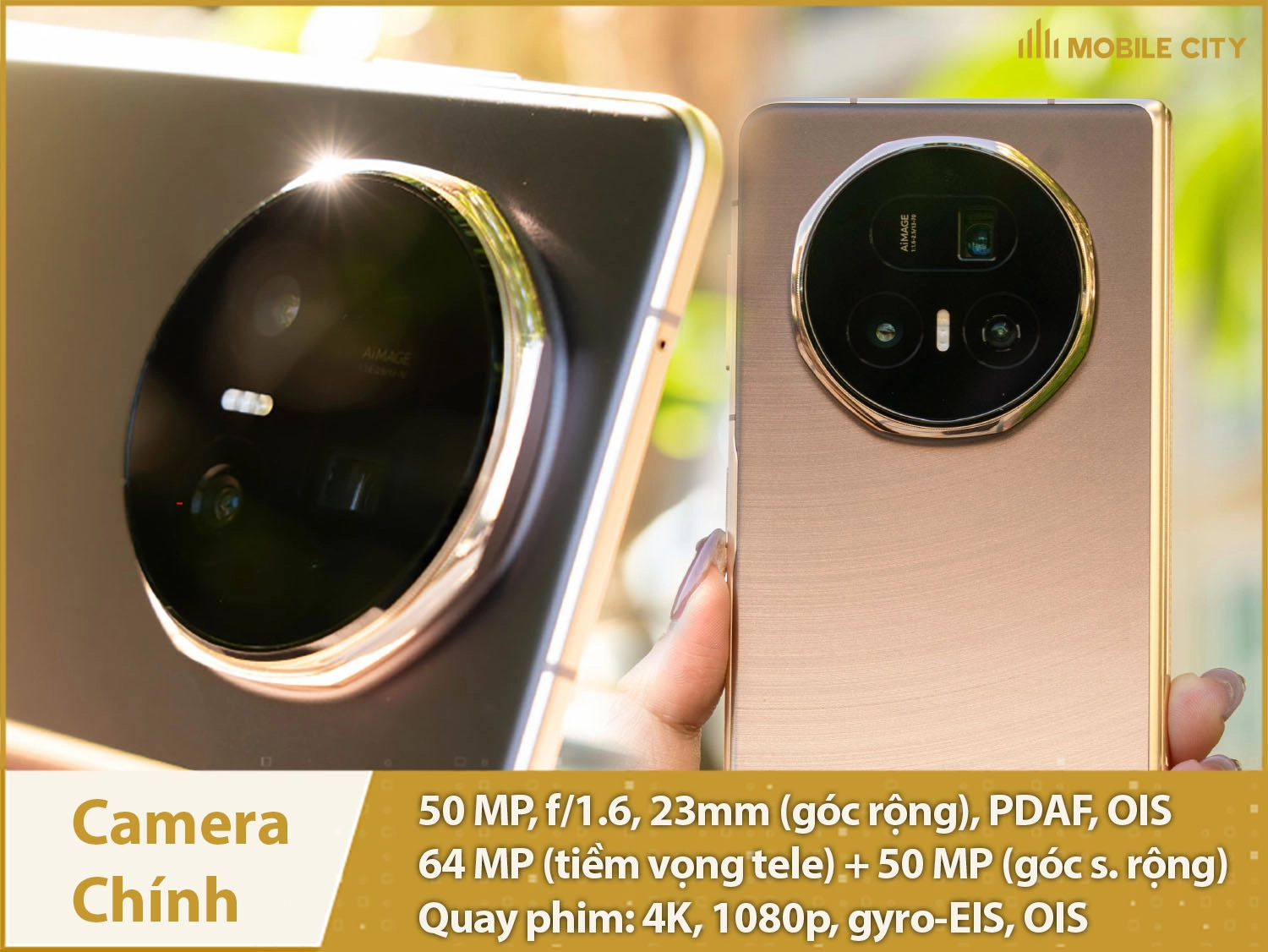 Camera 50MP chất lượng cao & Quay phim 4K