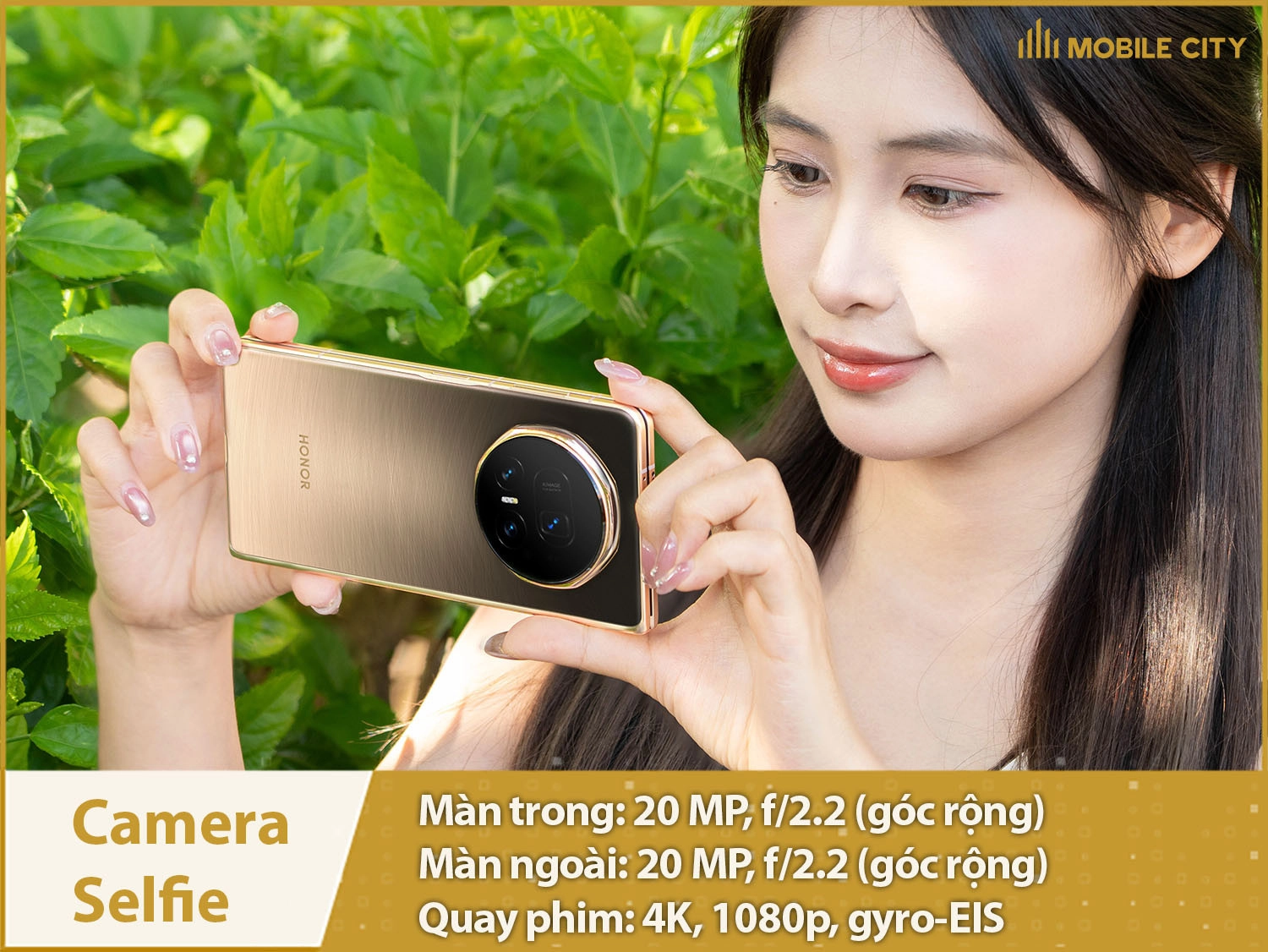 Camera selfie 20MP & Quay phim 4K