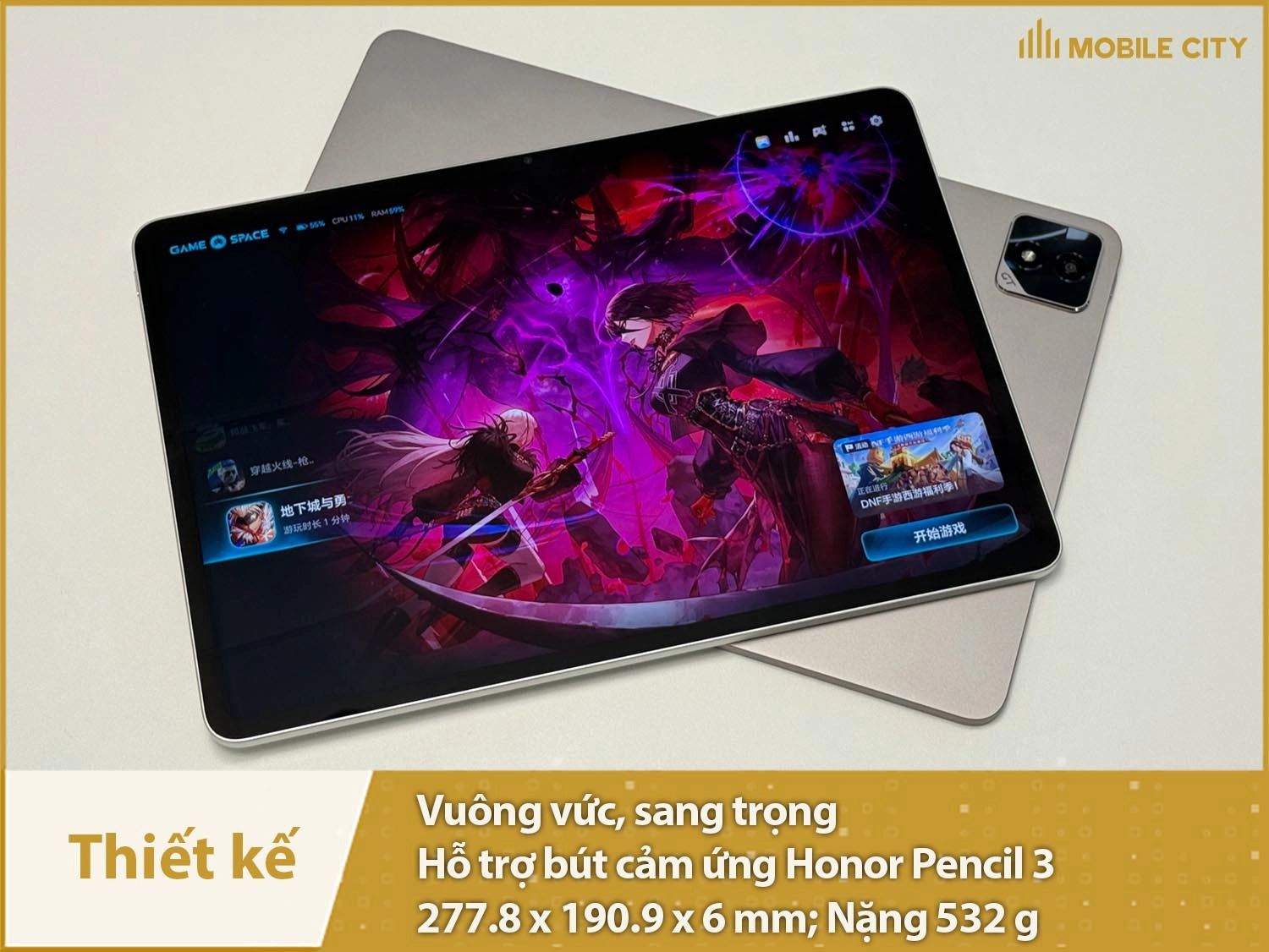 Thiết kế vuông vức, sang trọng