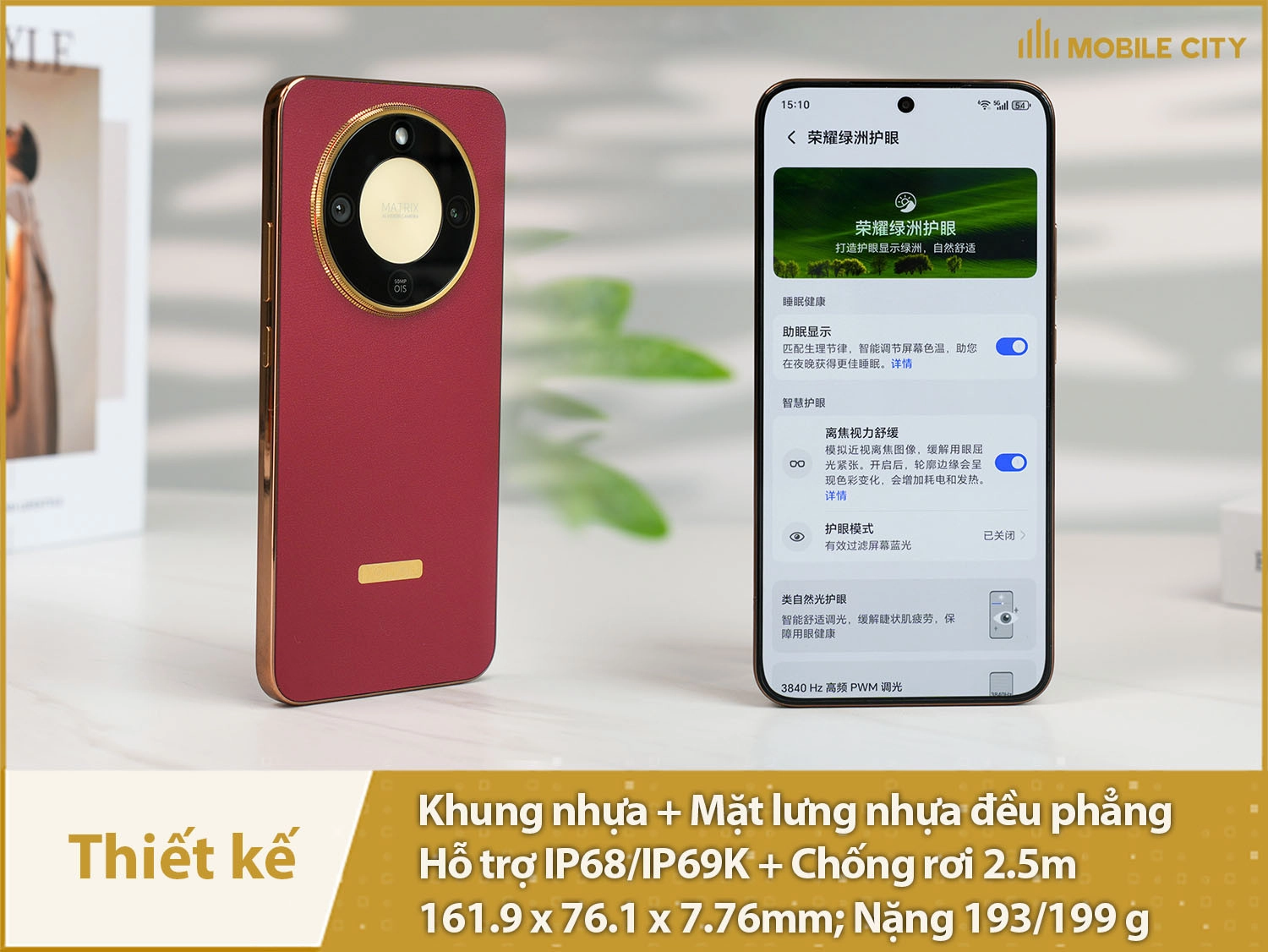 Thiết kế vuông vức, mỏng nhẹ, có IP69K