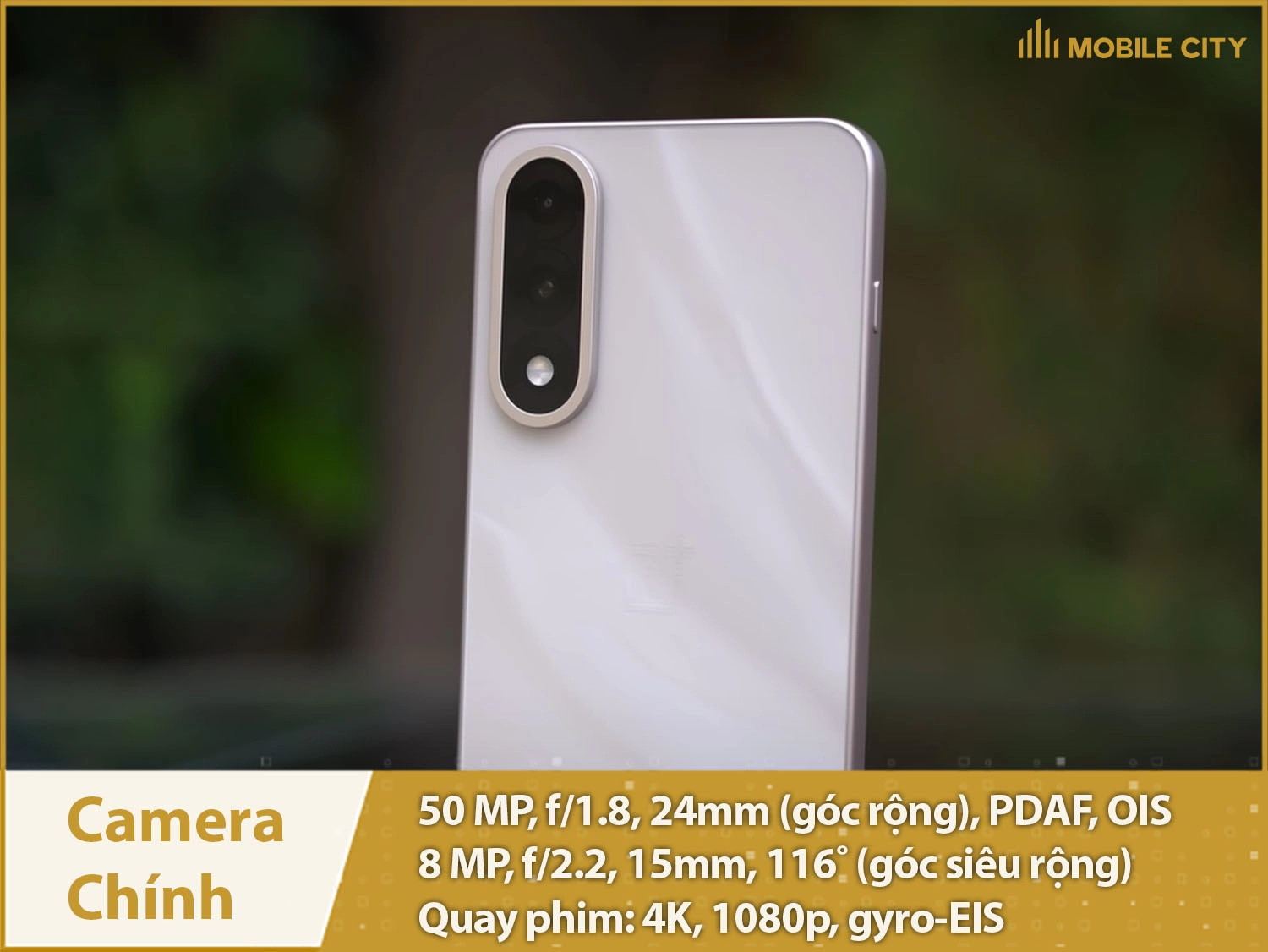 Camera chính 50MP & Quay phim 4K