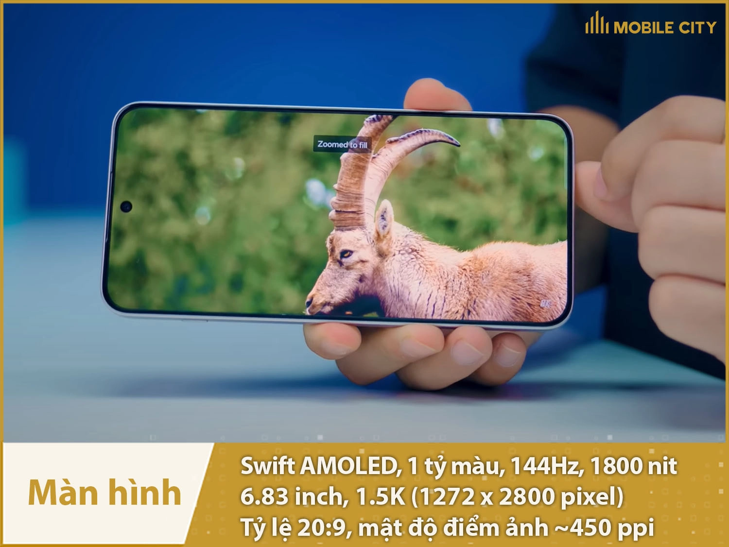 Màn hình Swift AMOLED 144Hz 6,83 inch 1.5K
