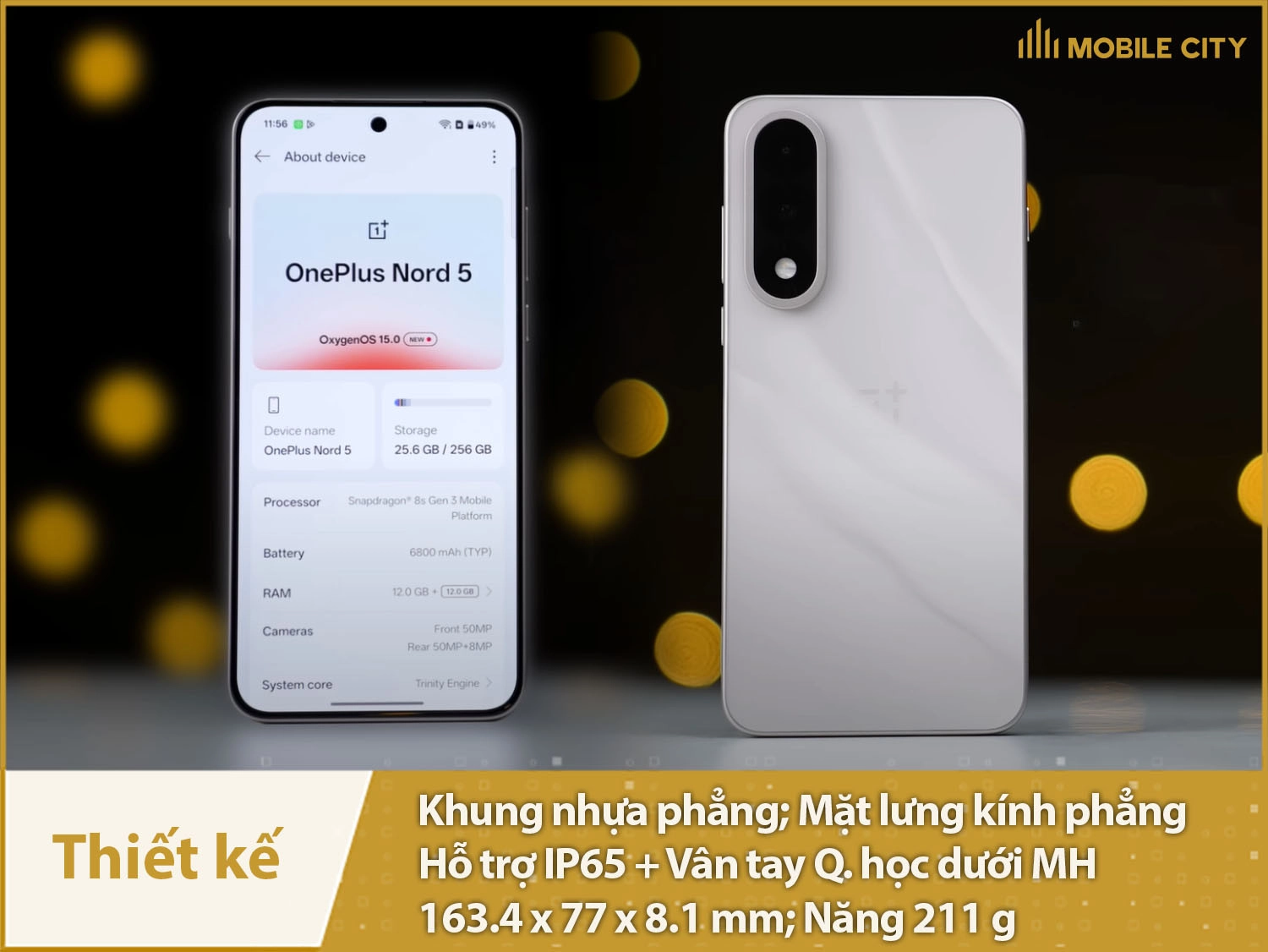 Thiết kế sang trọng, có IP65