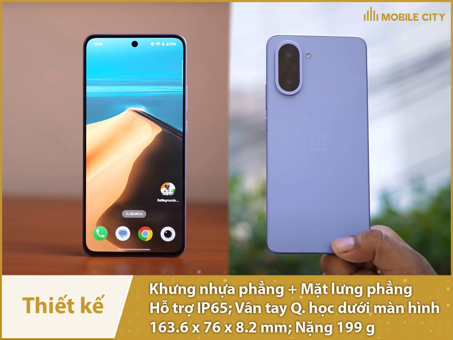 Thiết kế thanh thoát, sang trọng, có IP65