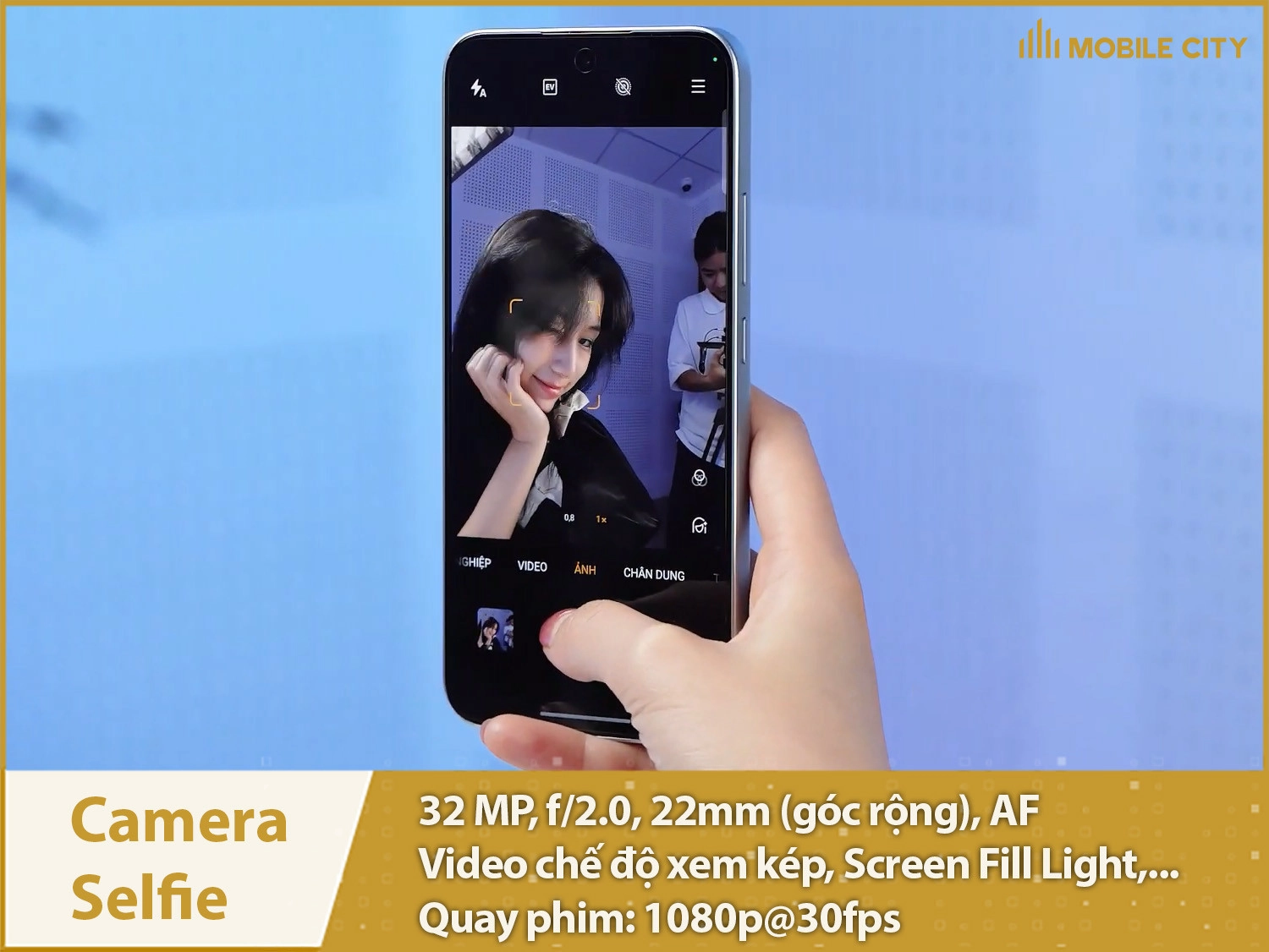 Camera selfie 32MP & Quay phim 1080p